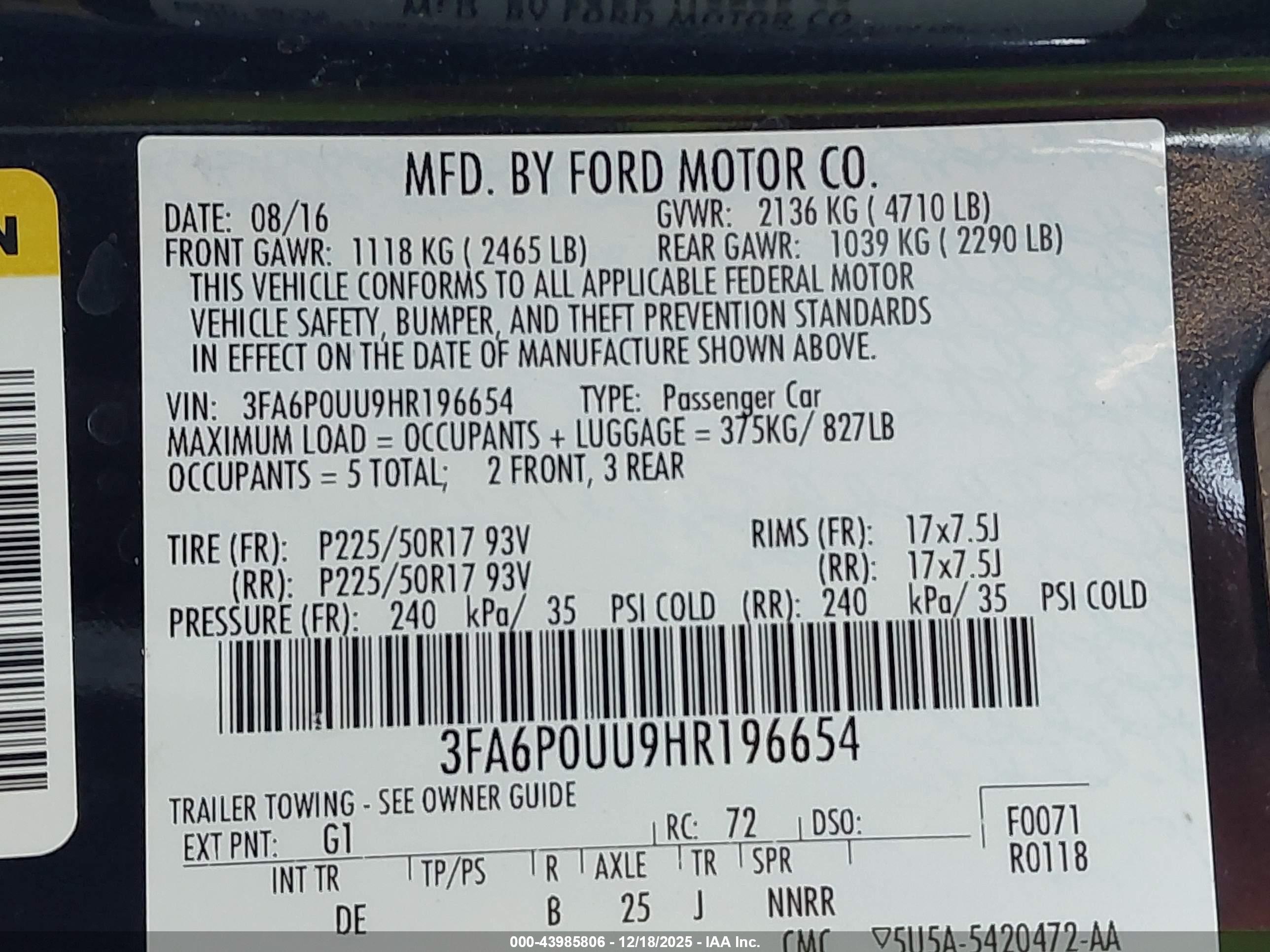 FORD FUSION image 9