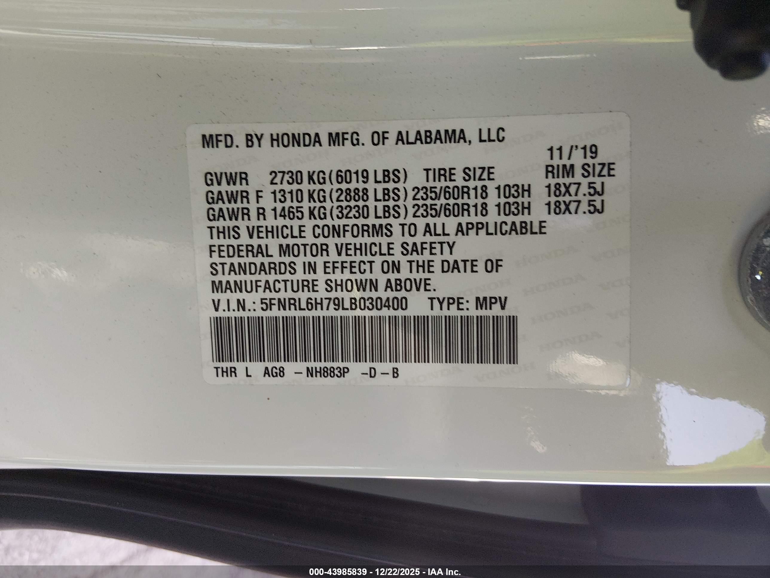 HONDA ODYSSEY image 9
