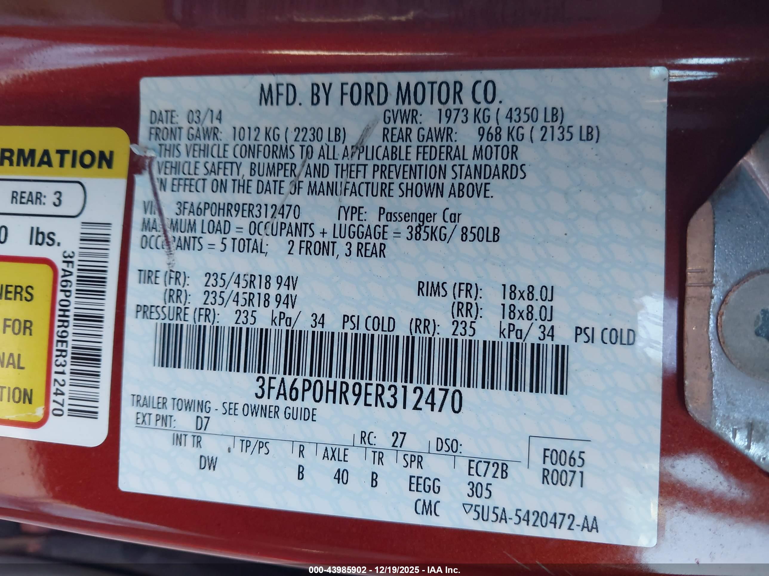 FORD FUSION image 9