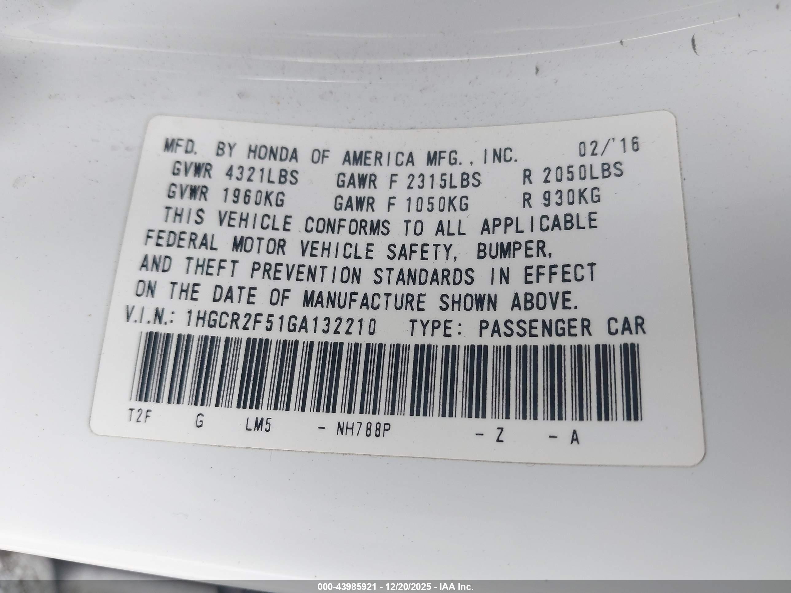 HONDA ACCORD image 9