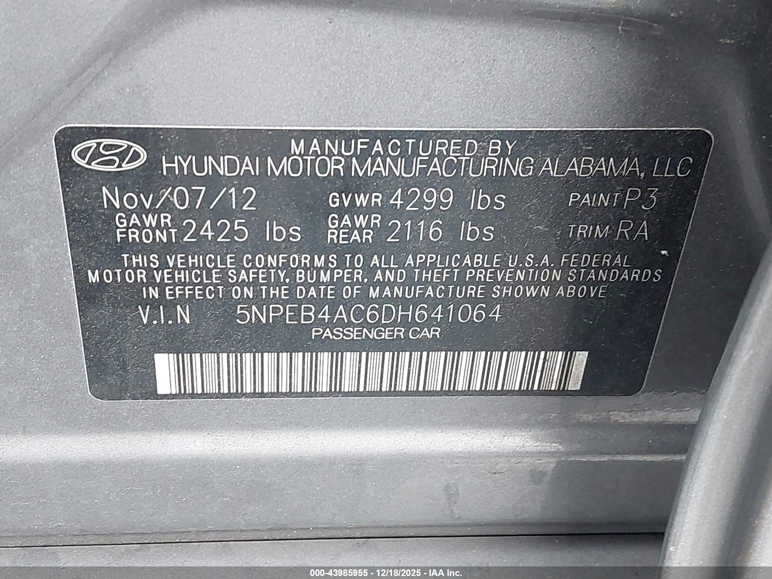 HYUNDAI SONATA image 9
