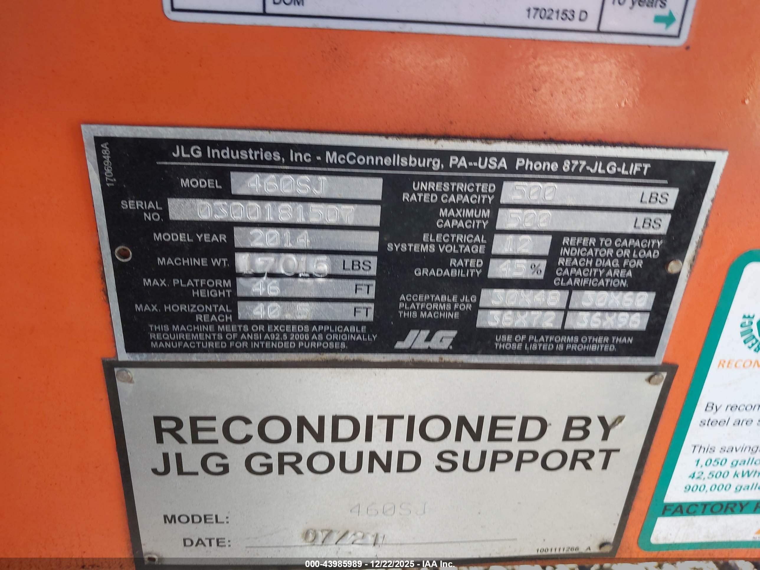 JLG 460SJ image 9