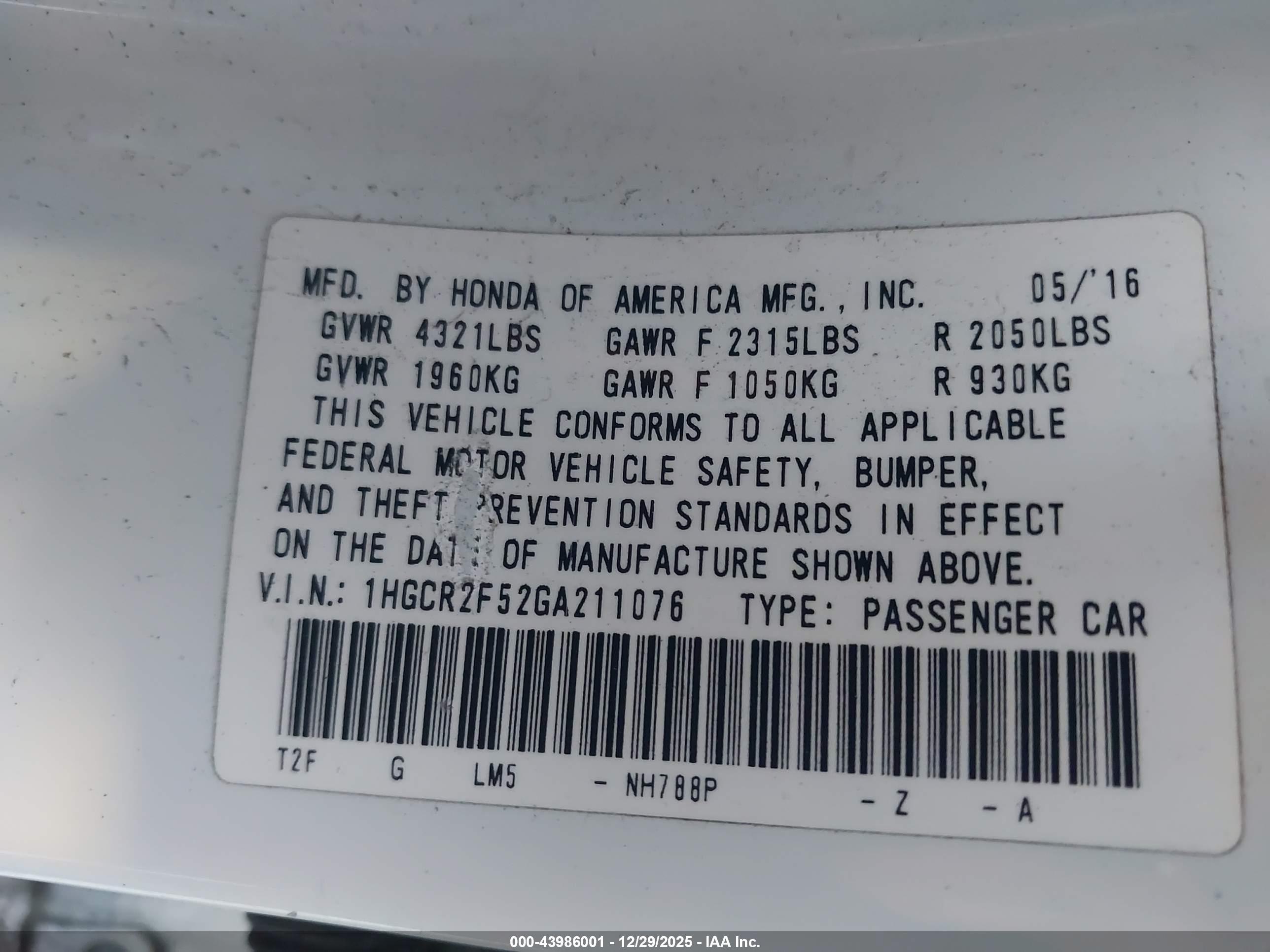 HONDA ACCORD image 9