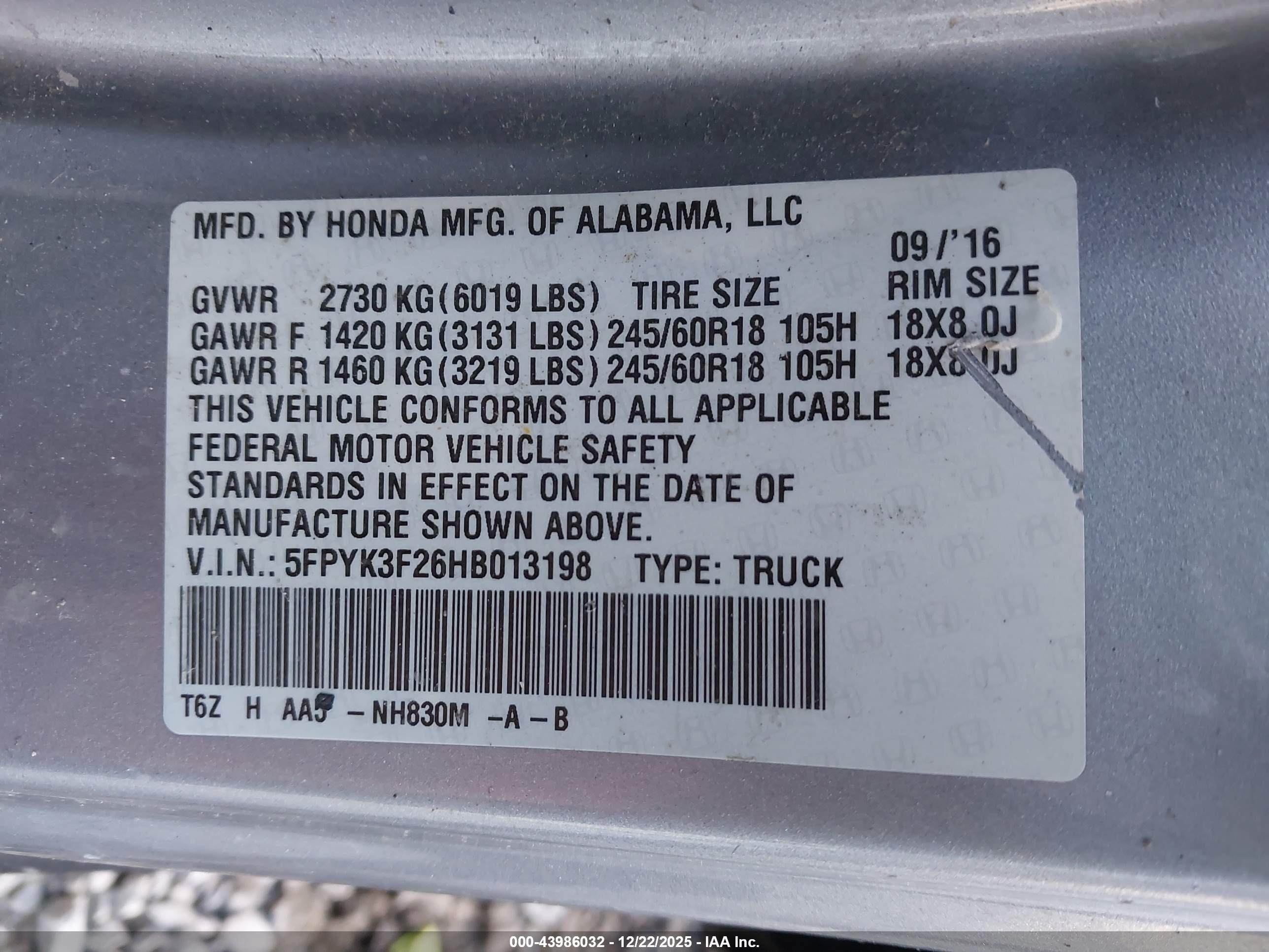 HONDA RIDGELINE image 9