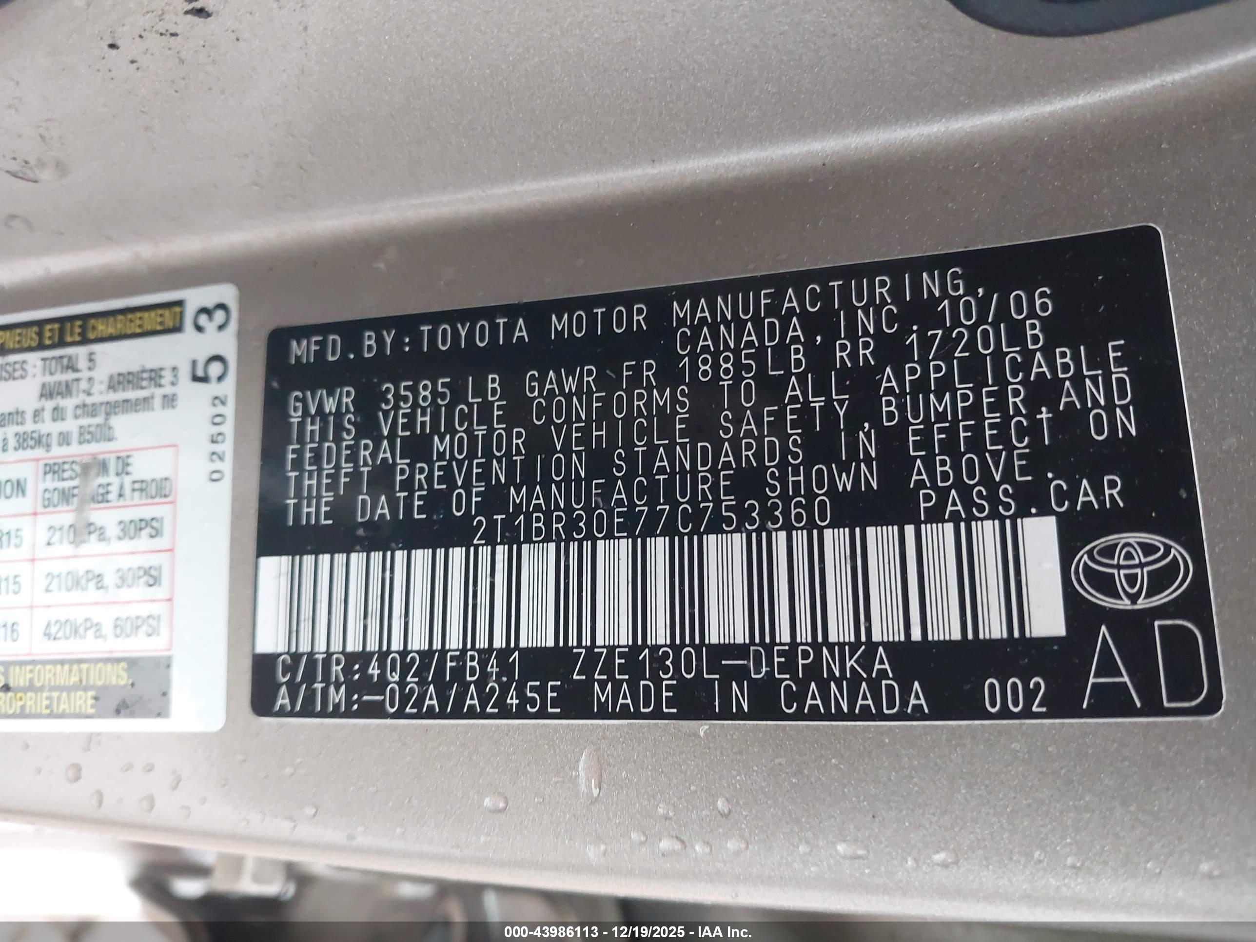 TOYOTA COROLLA image 9