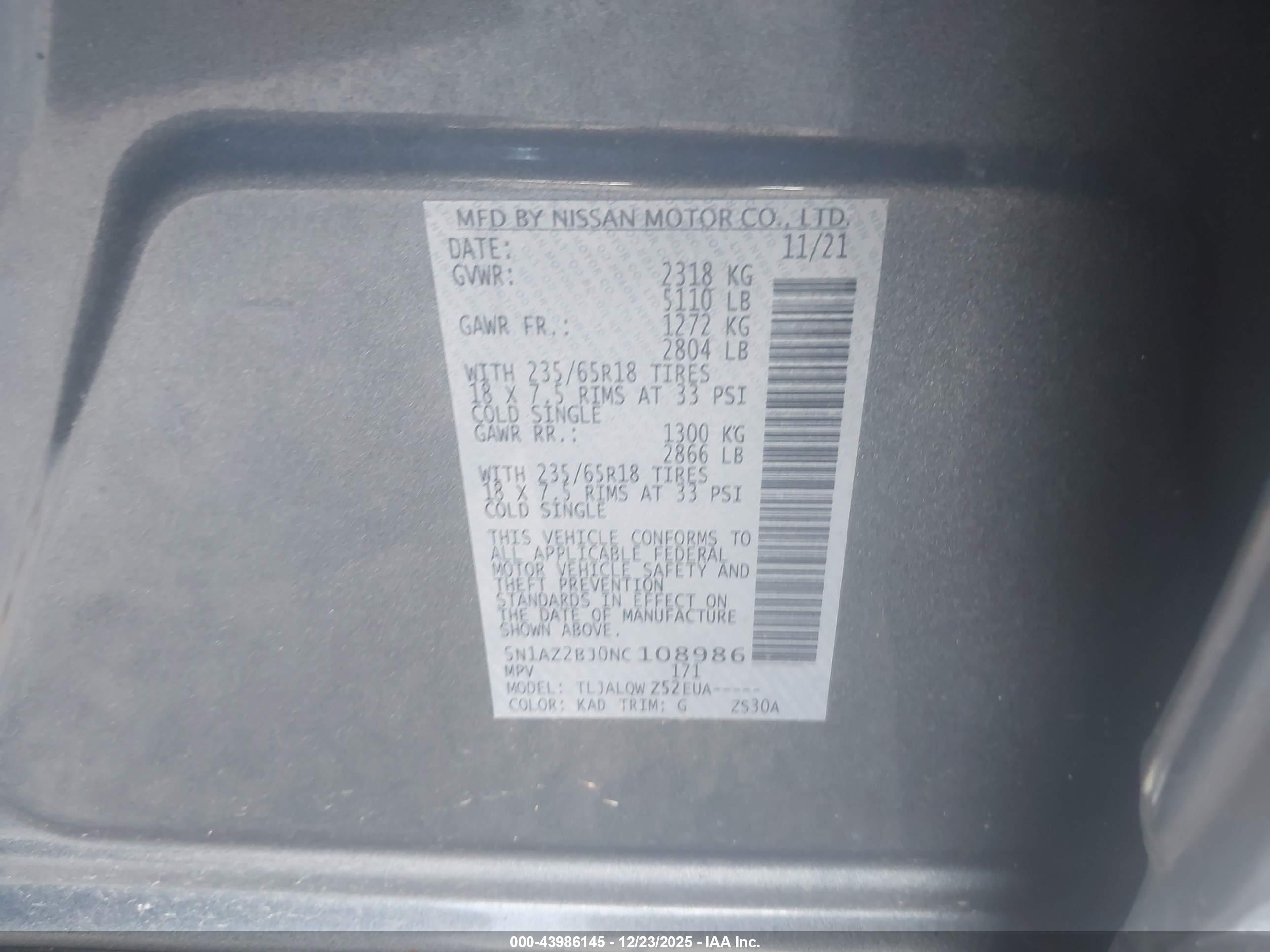 NISSAN MURANO image 9