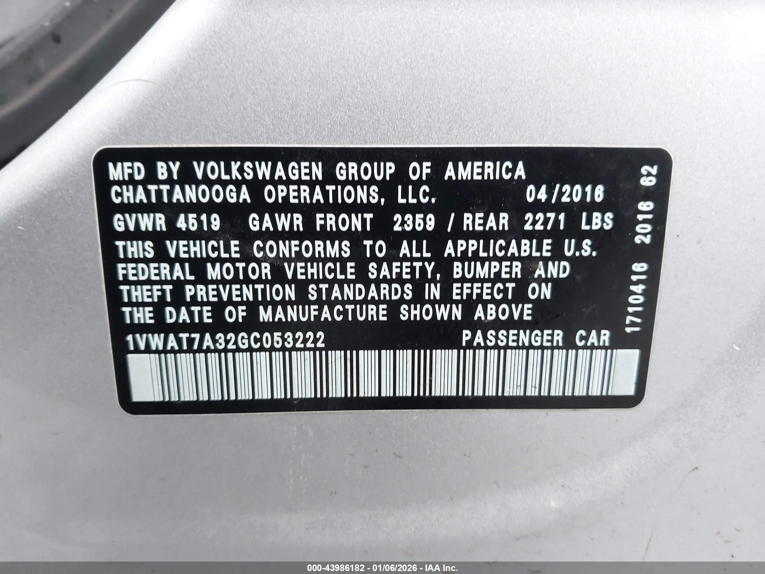 VOLKSWAGEN PASSAT image 9