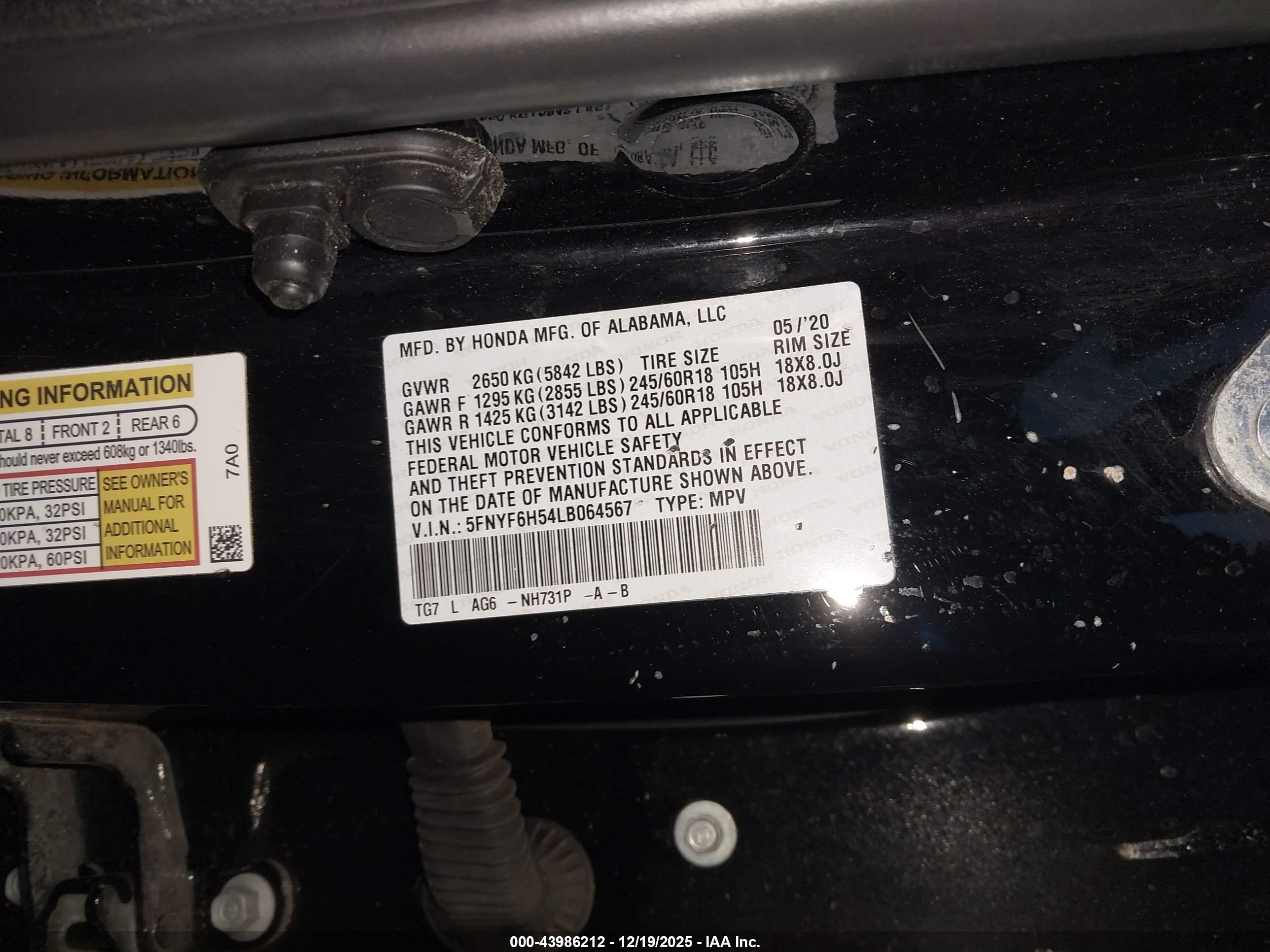 HONDA PILOT image 9