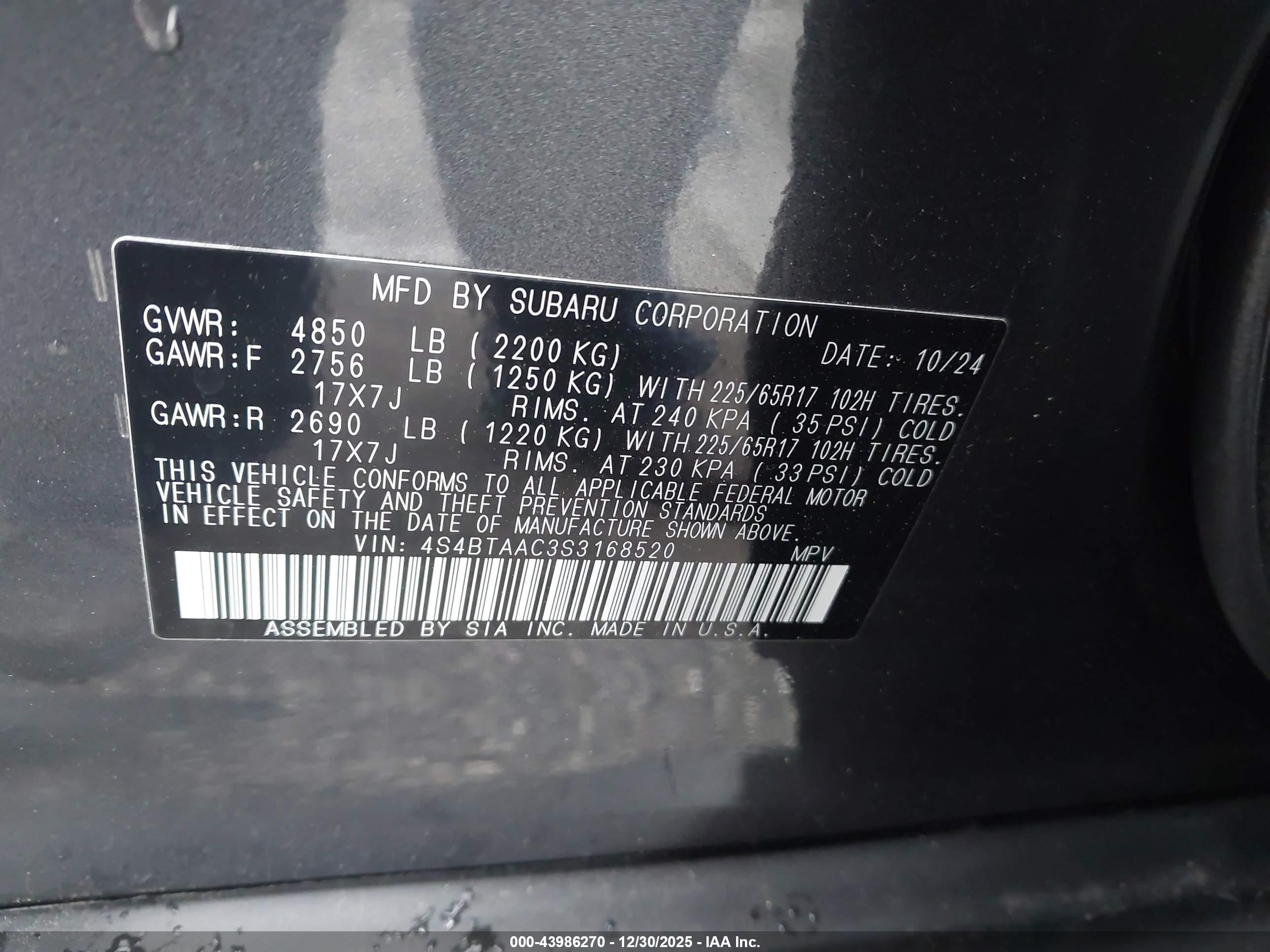 SUBARU OUTBACK image 9