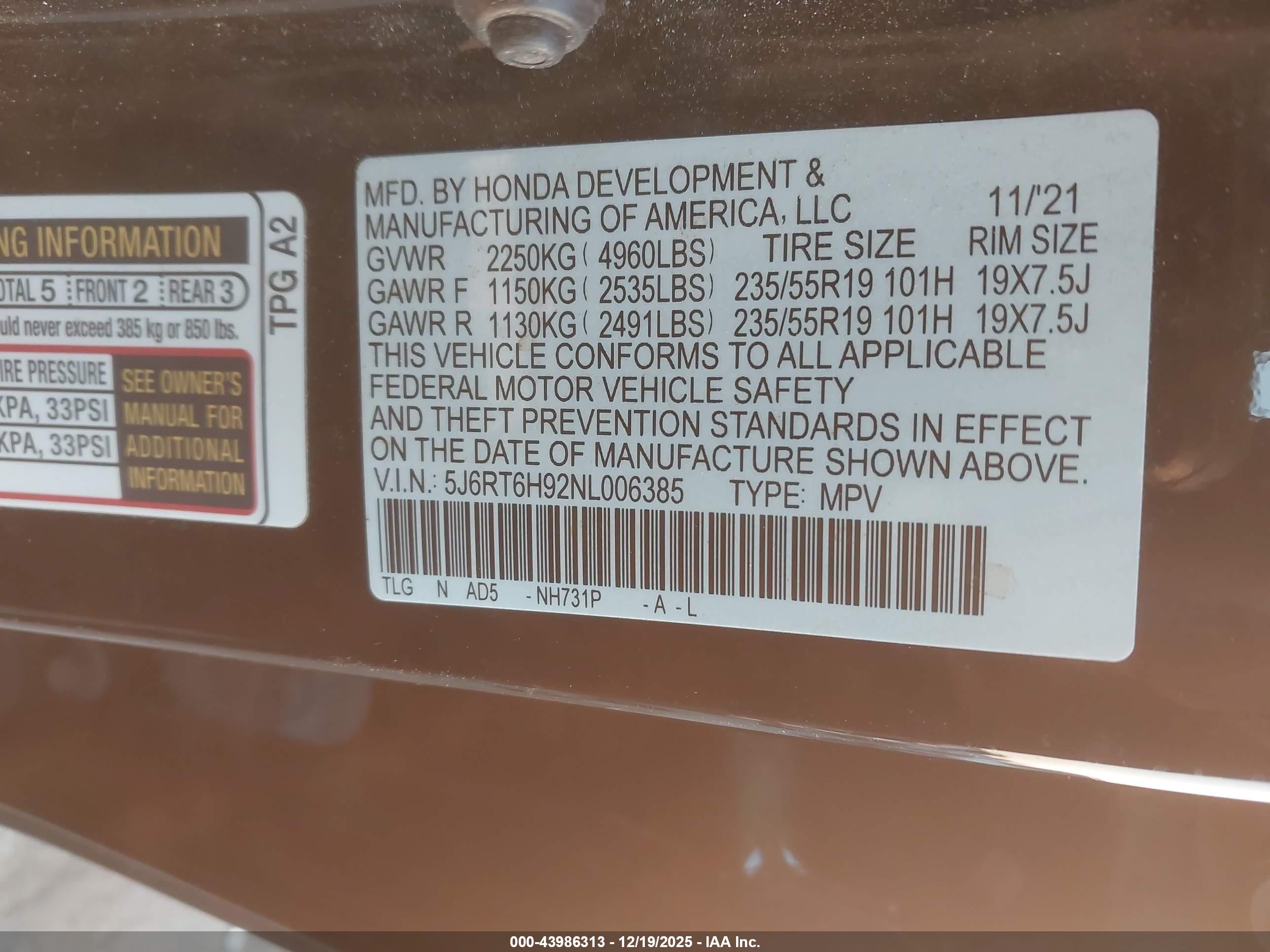 HONDA CR-V image 9
