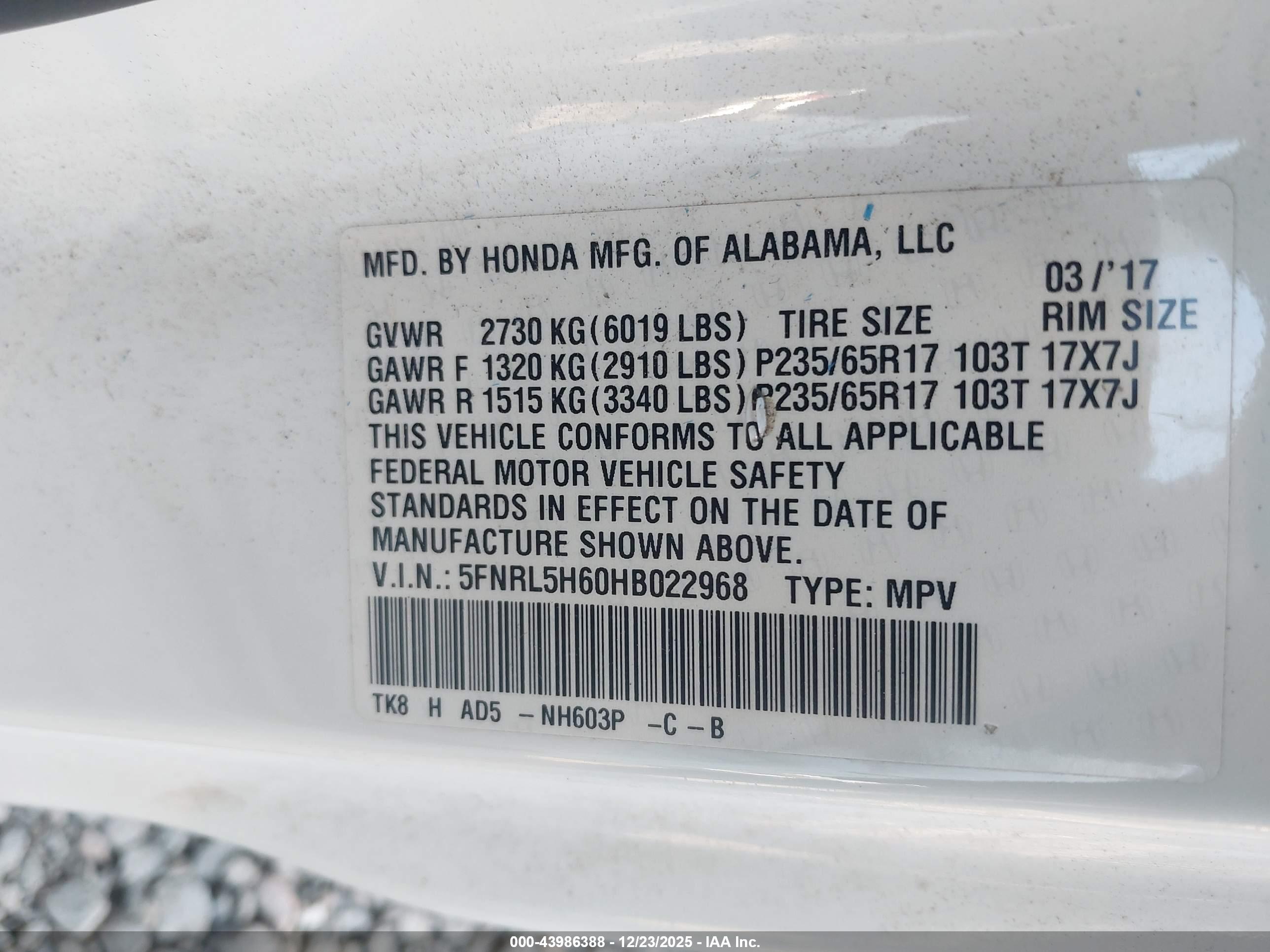 HONDA ODYSSEY image 9