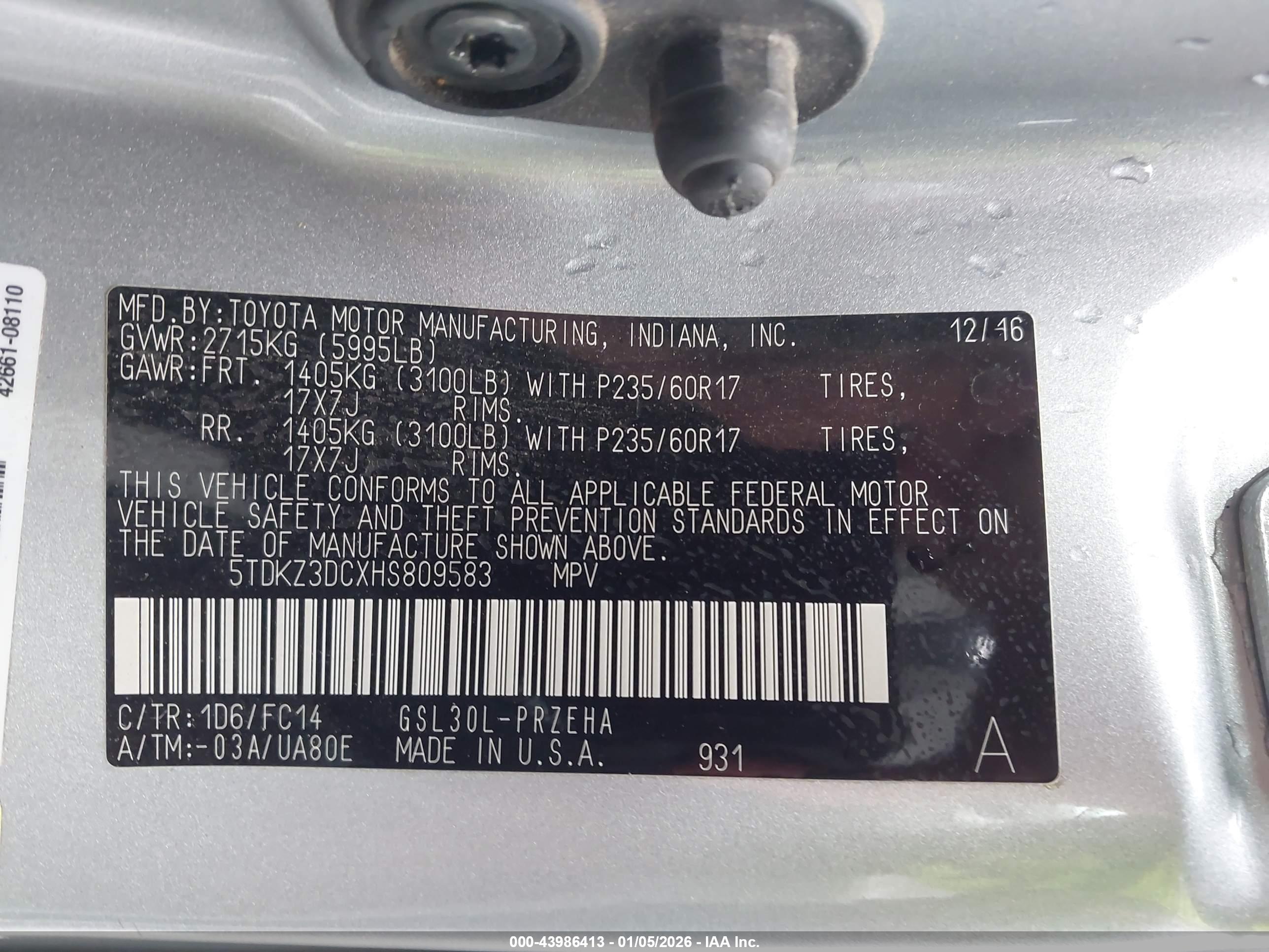 TOYOTA SIENNA image 9