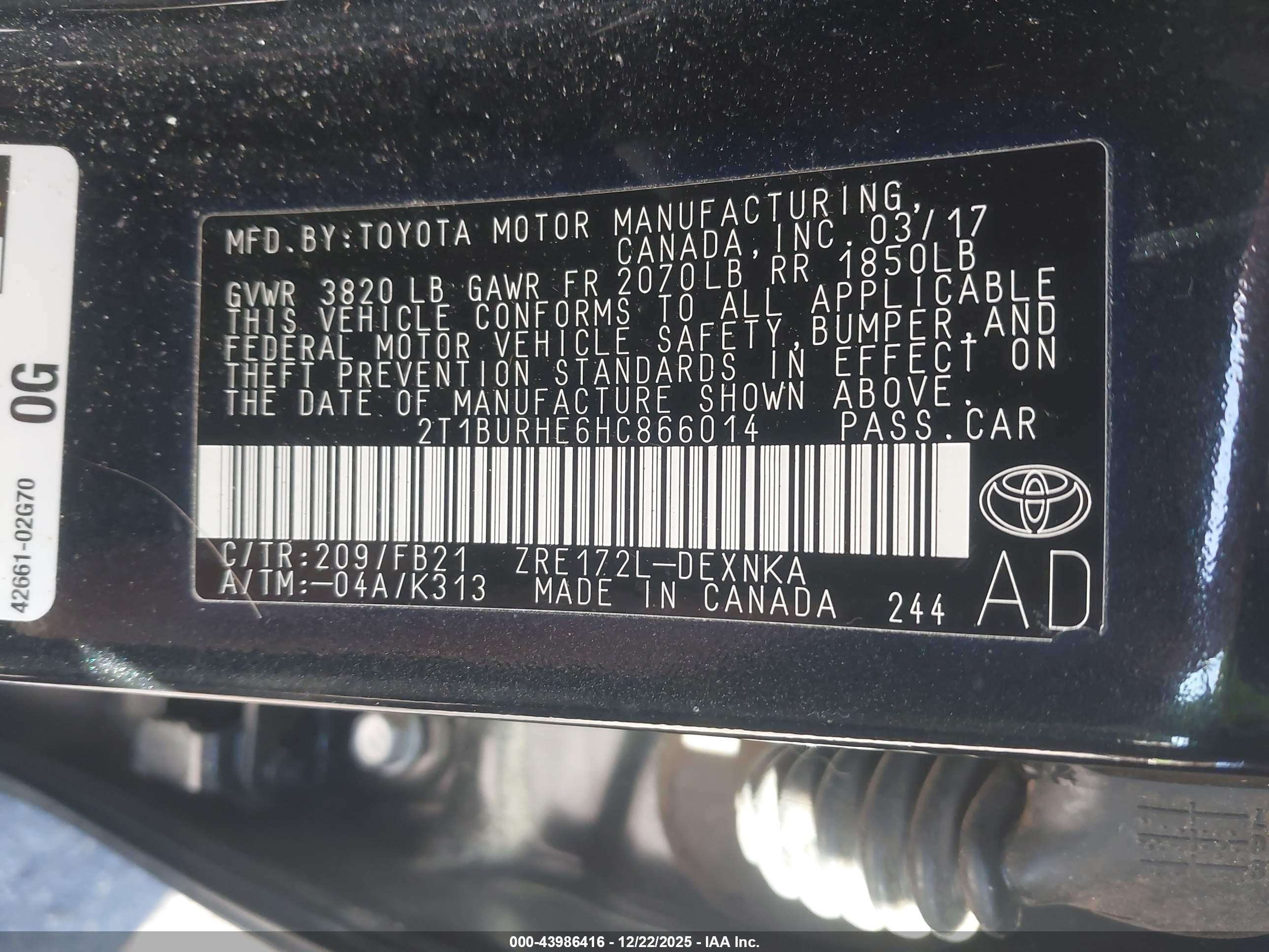 TOYOTA COROLLA image 9