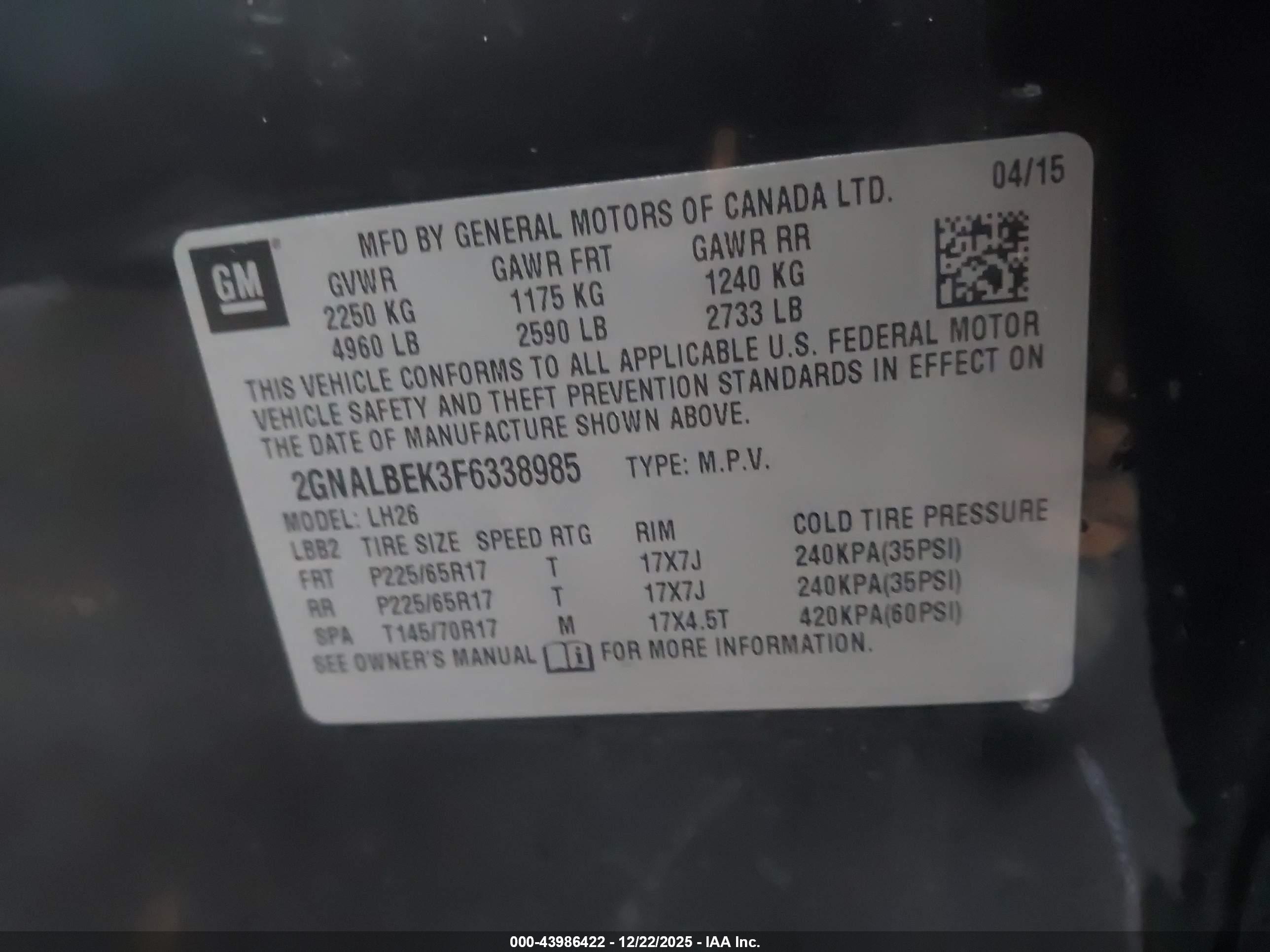 CHEVROLET EQUINOX image 9