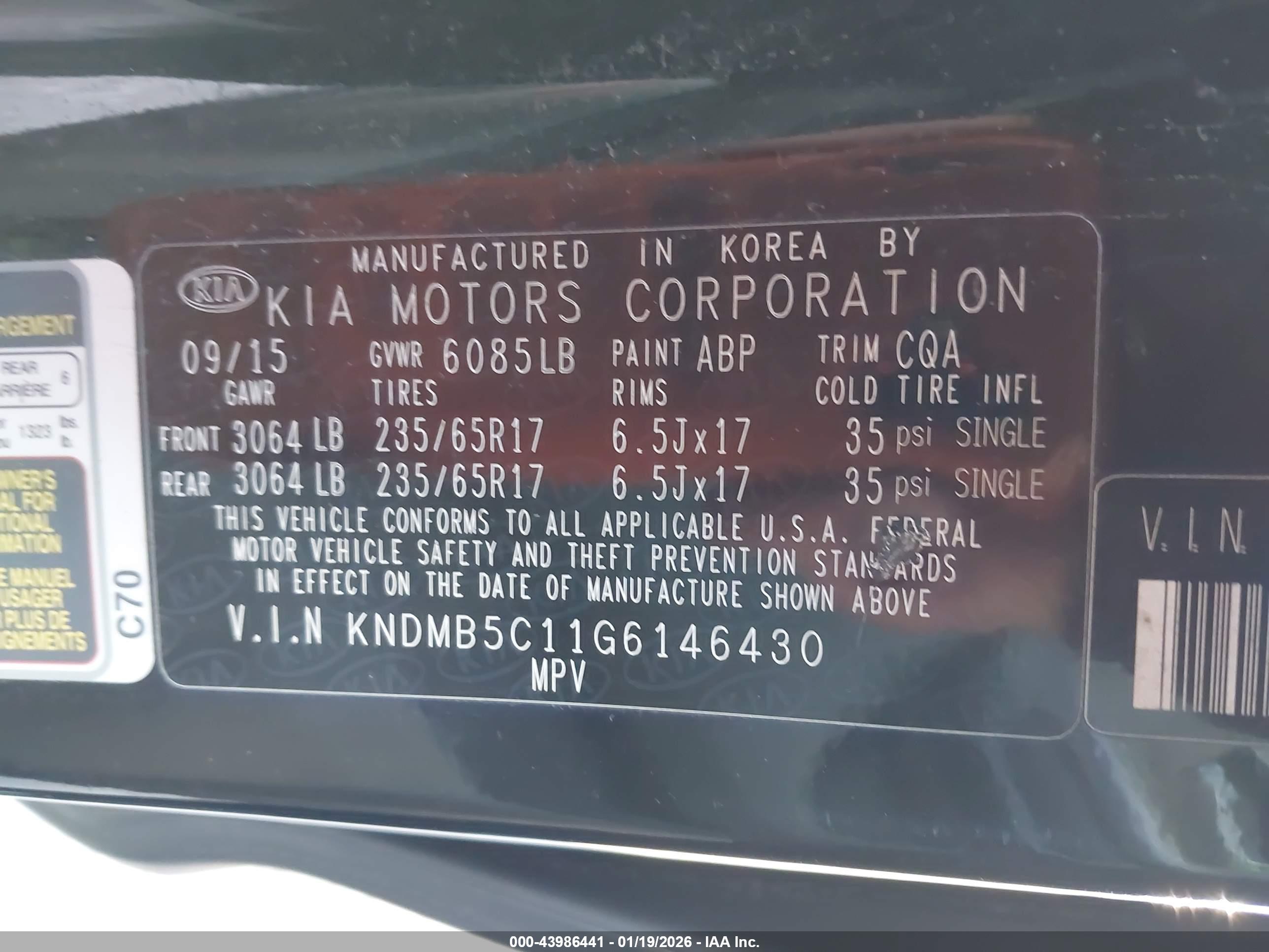 KIA SEDONA image 9