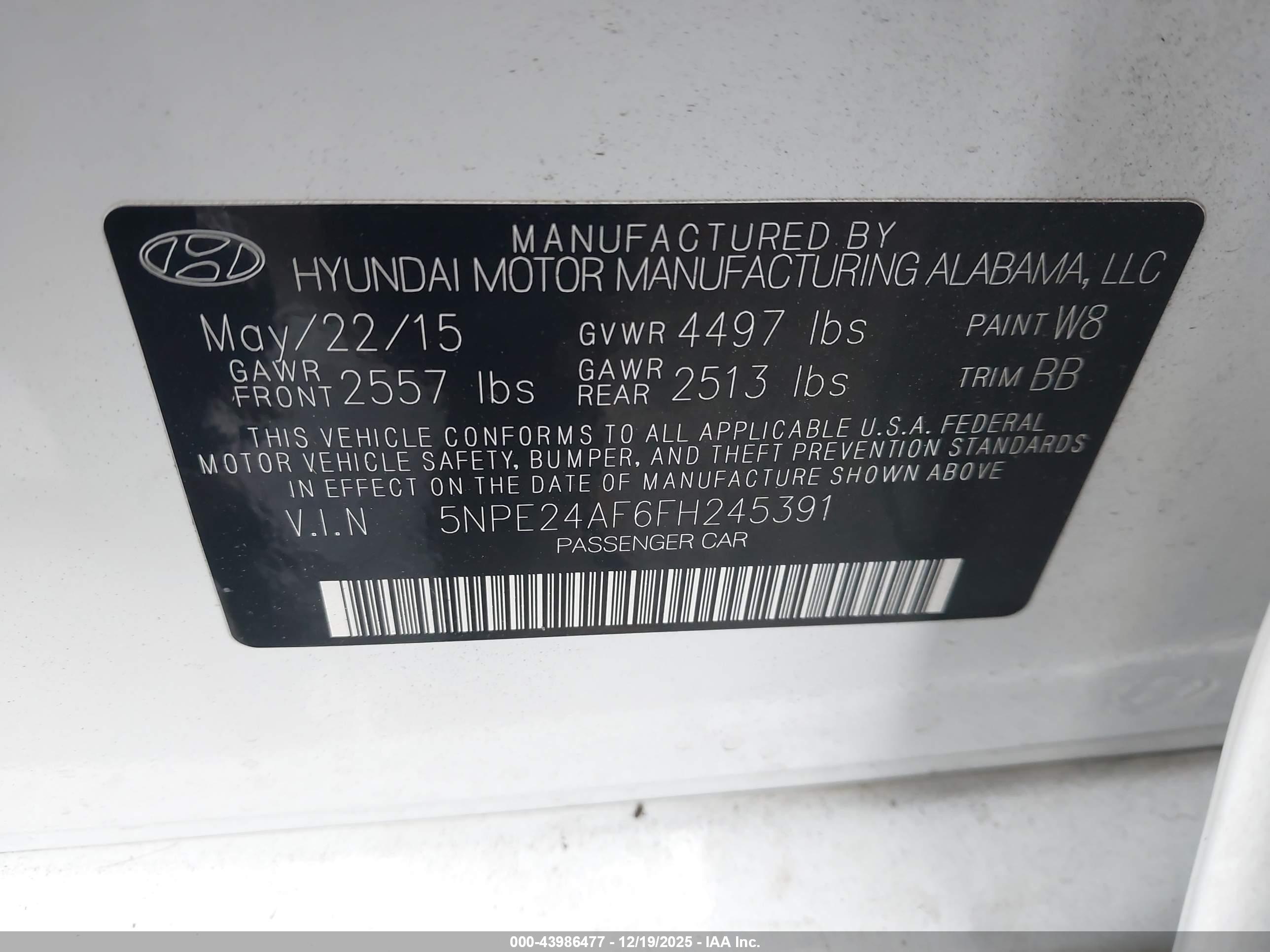 HYUNDAI SONATA image 9