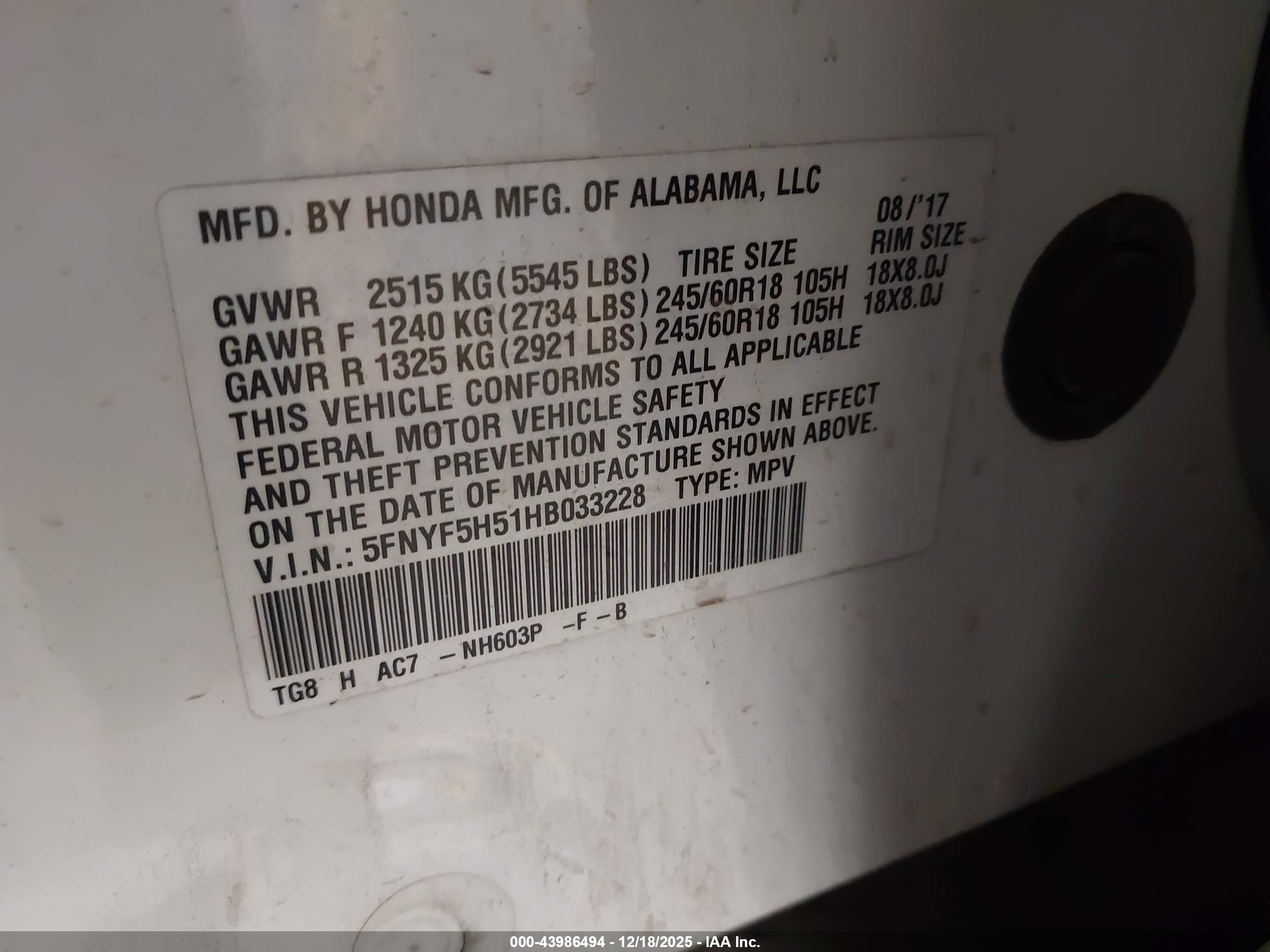 HONDA PILOT image 9