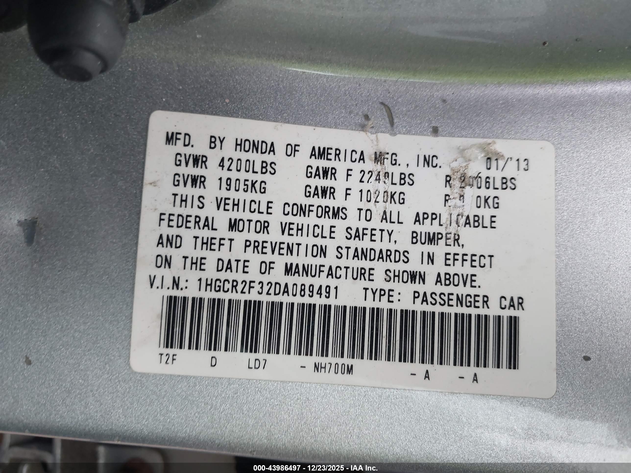HONDA ACCORD image 9