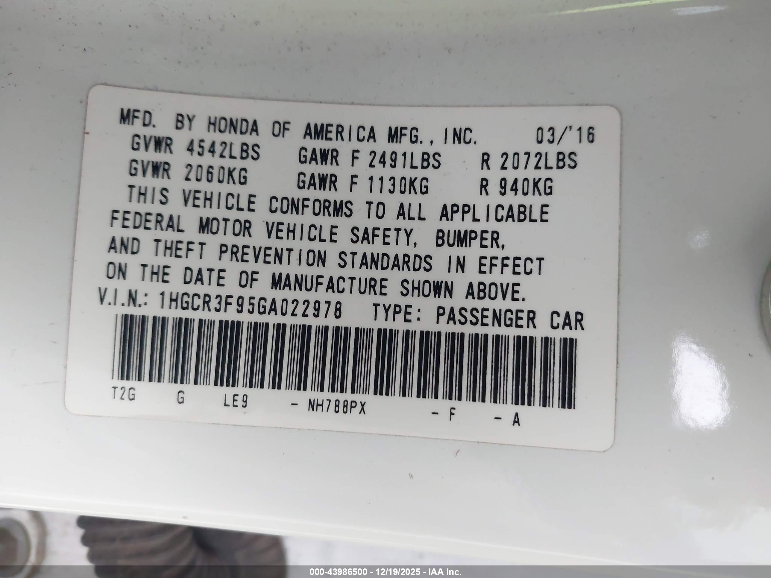 HONDA ACCORD image 9