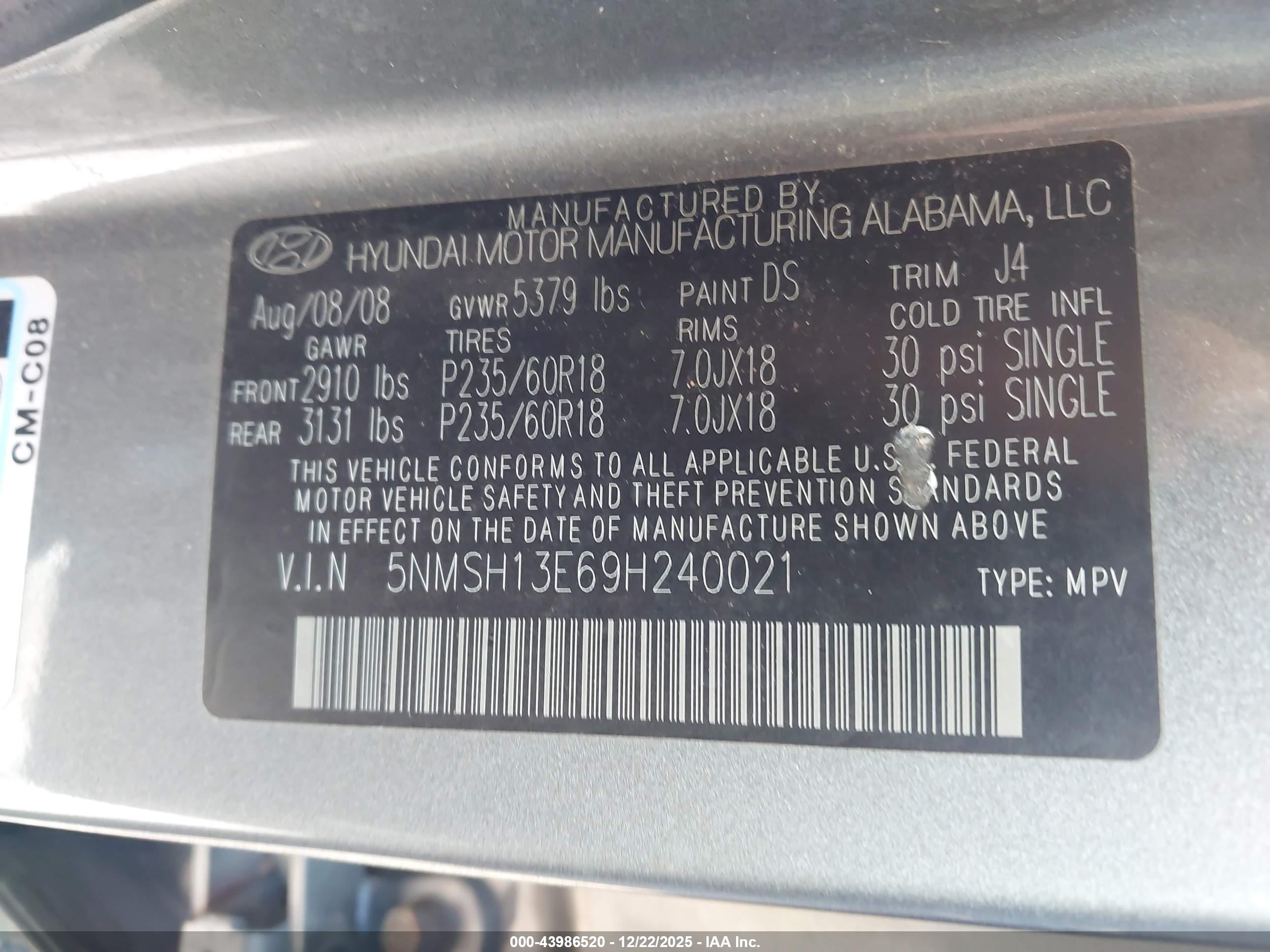 HYUNDAI SANTA image 9