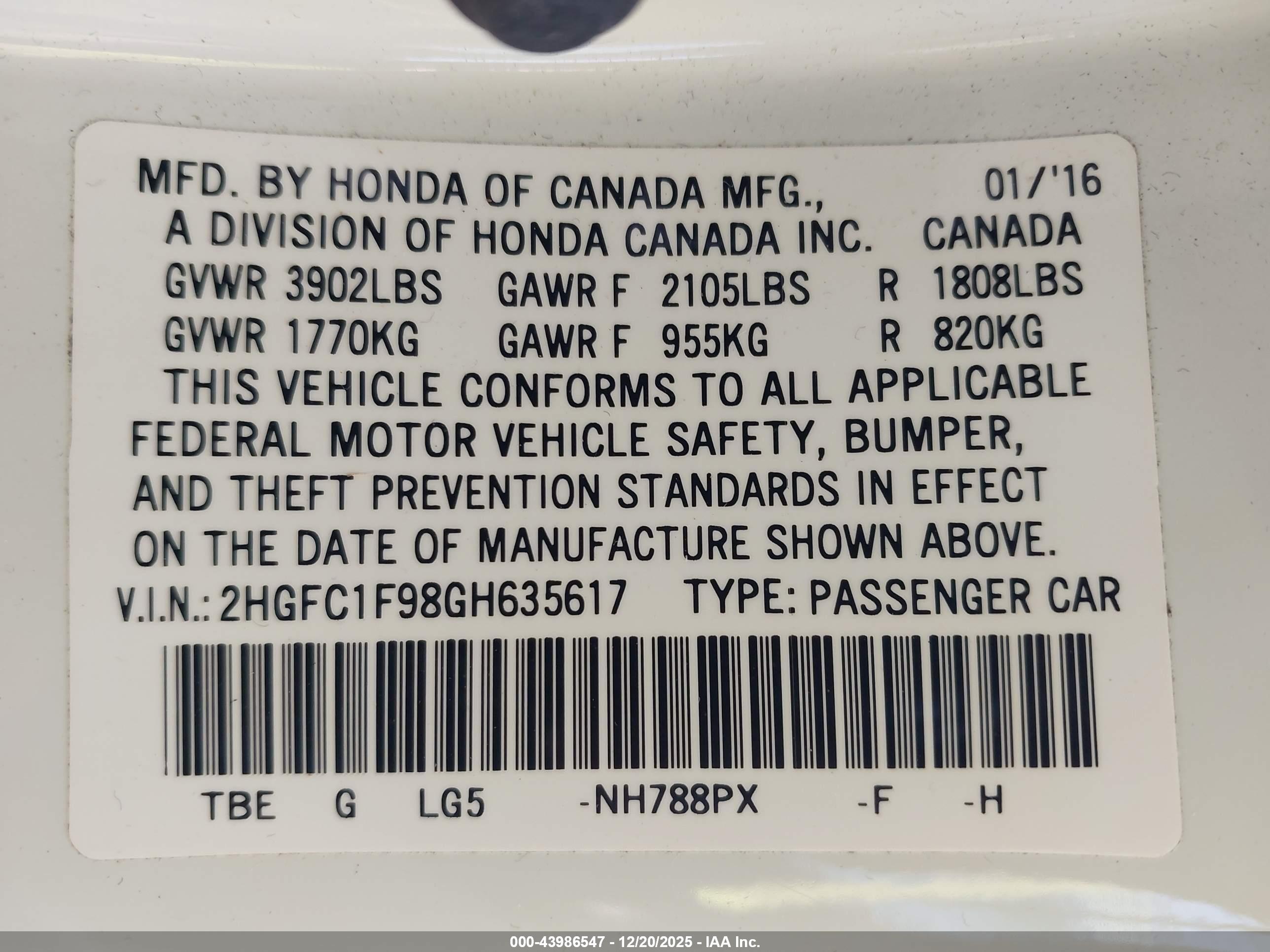 HONDA CIVIC image 9
