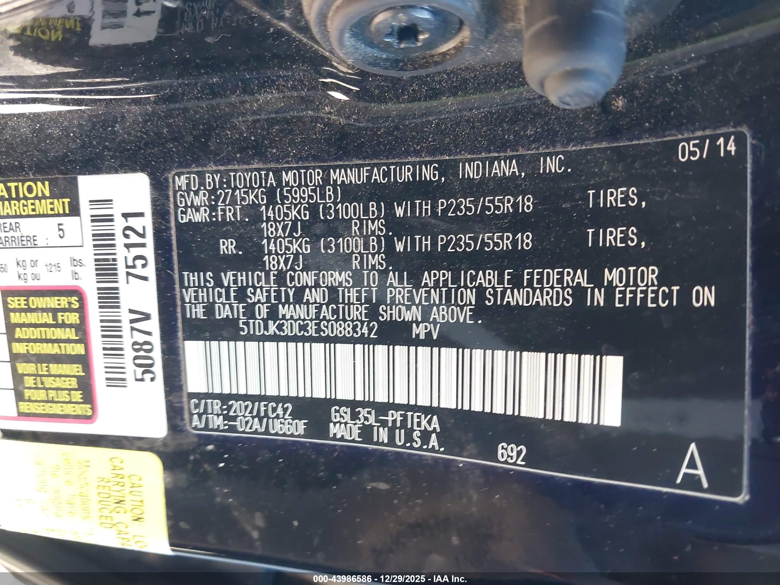 TOYOTA SIENNA image 9