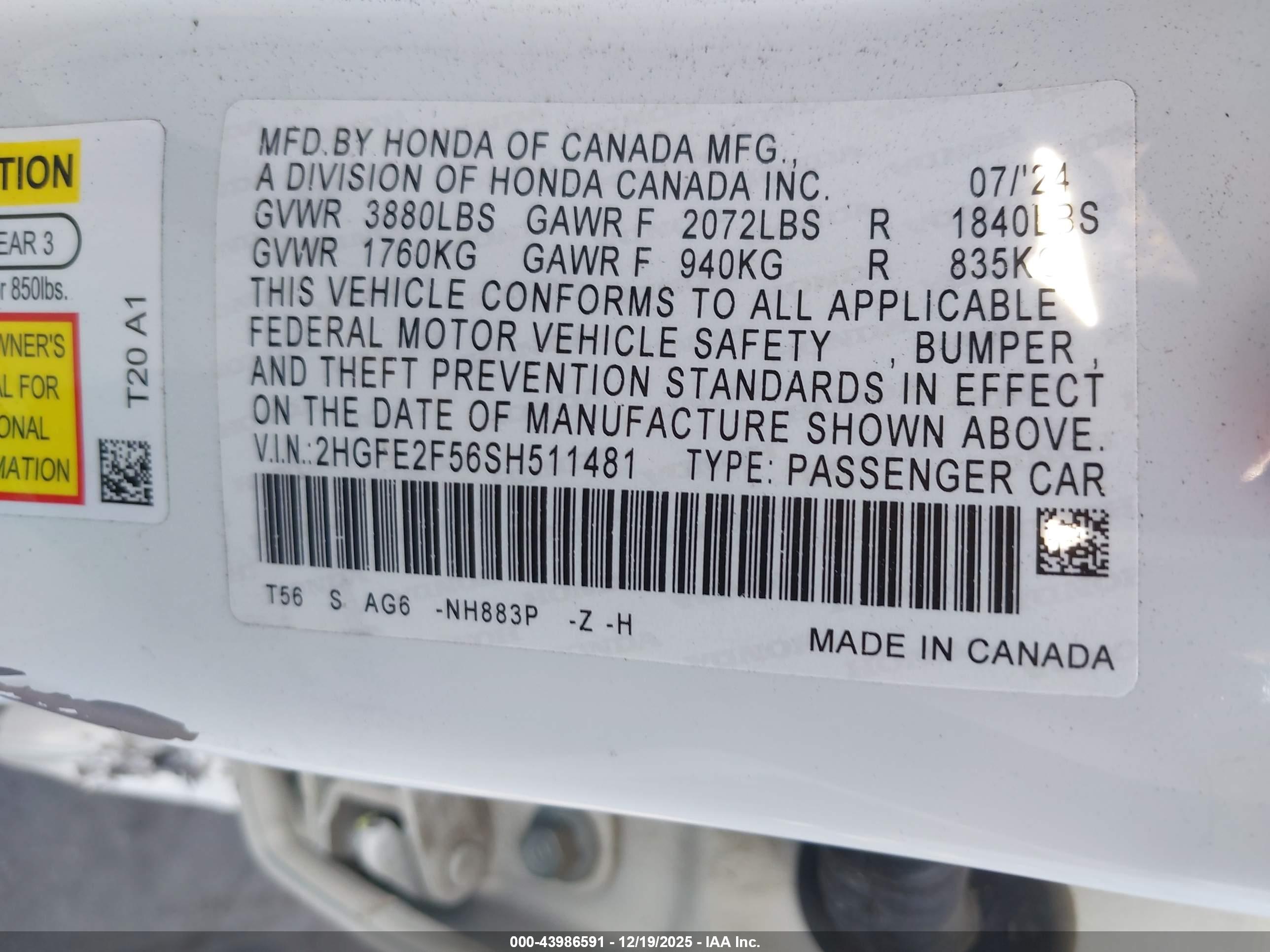 HONDA CIVIC image 9