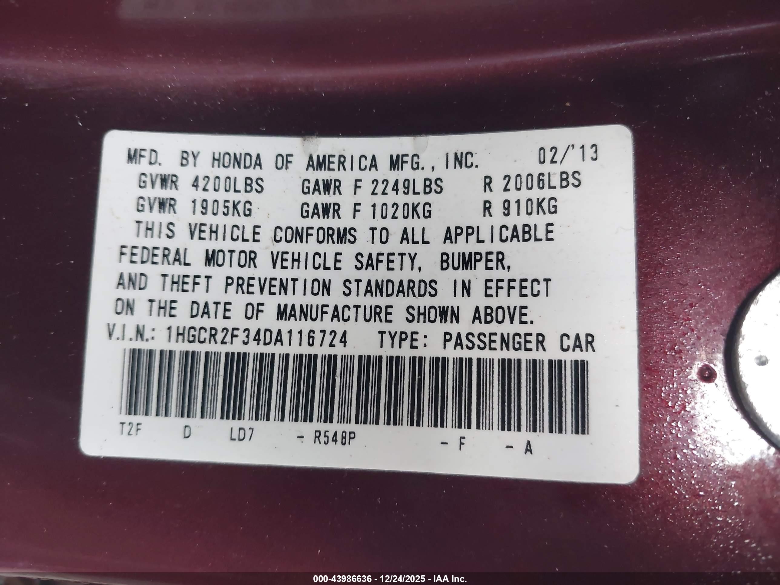 HONDA ACCORD image 9