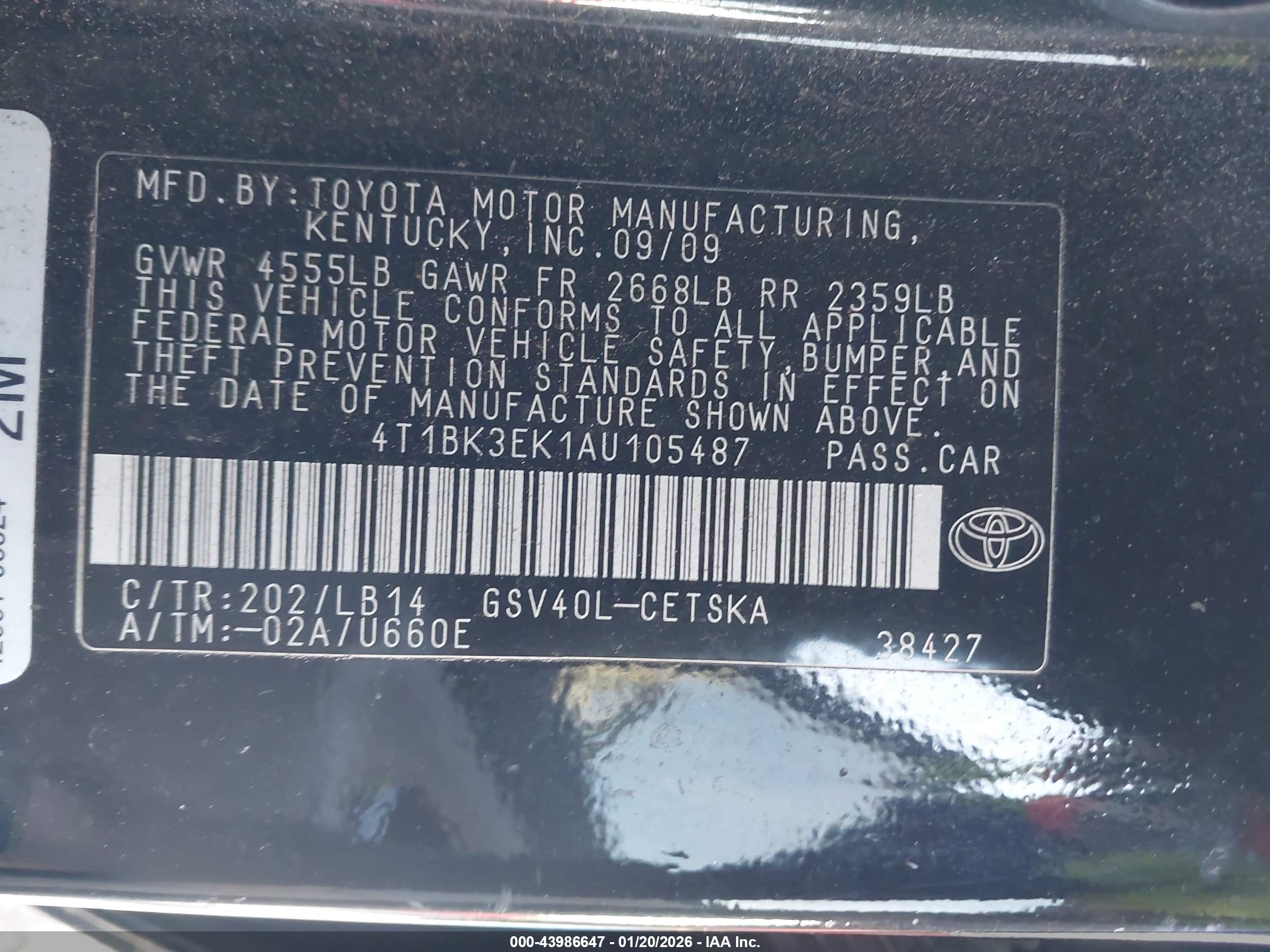 TOYOTA CAMRY image 9