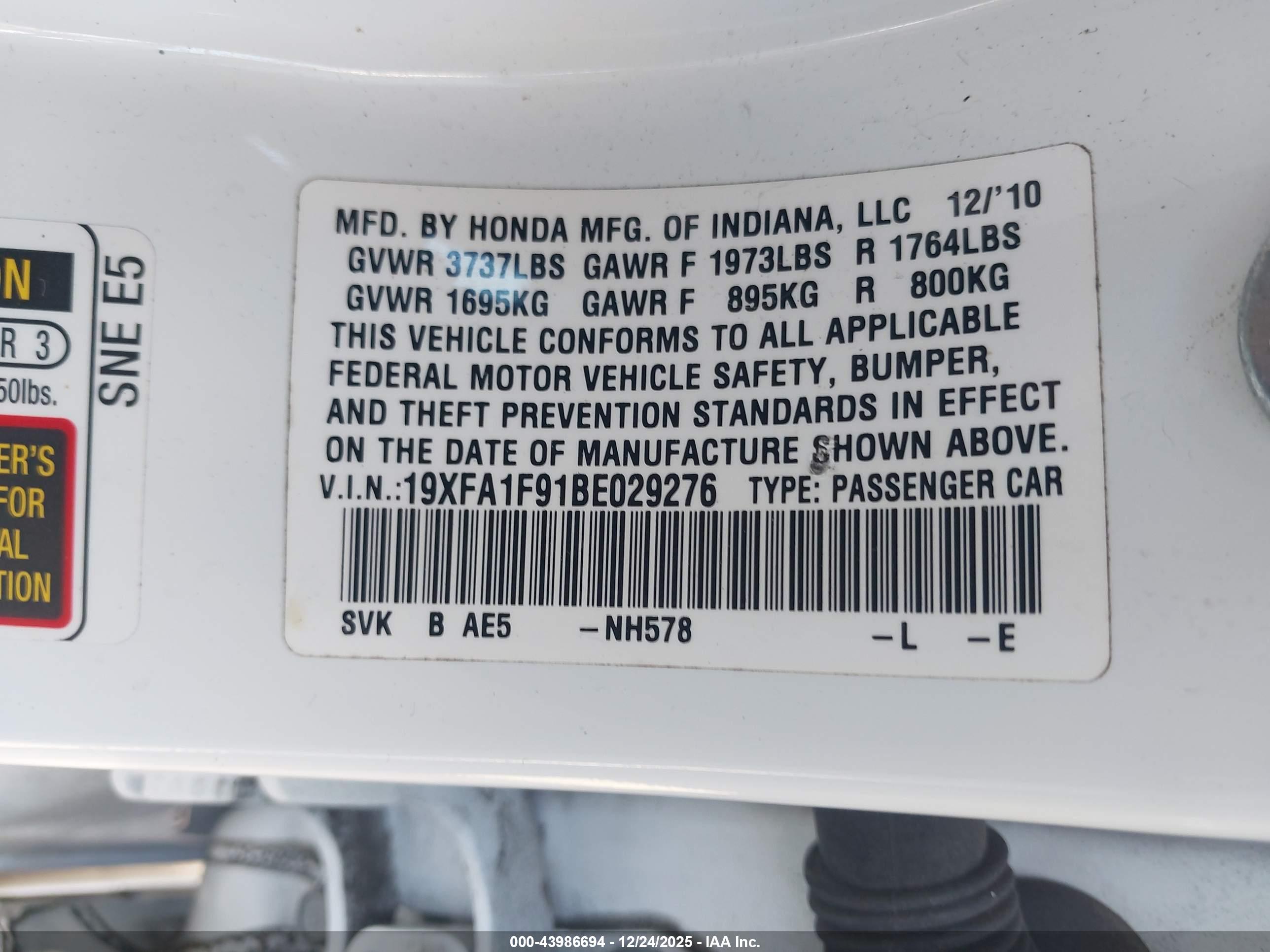 HONDA CIVIC image 9