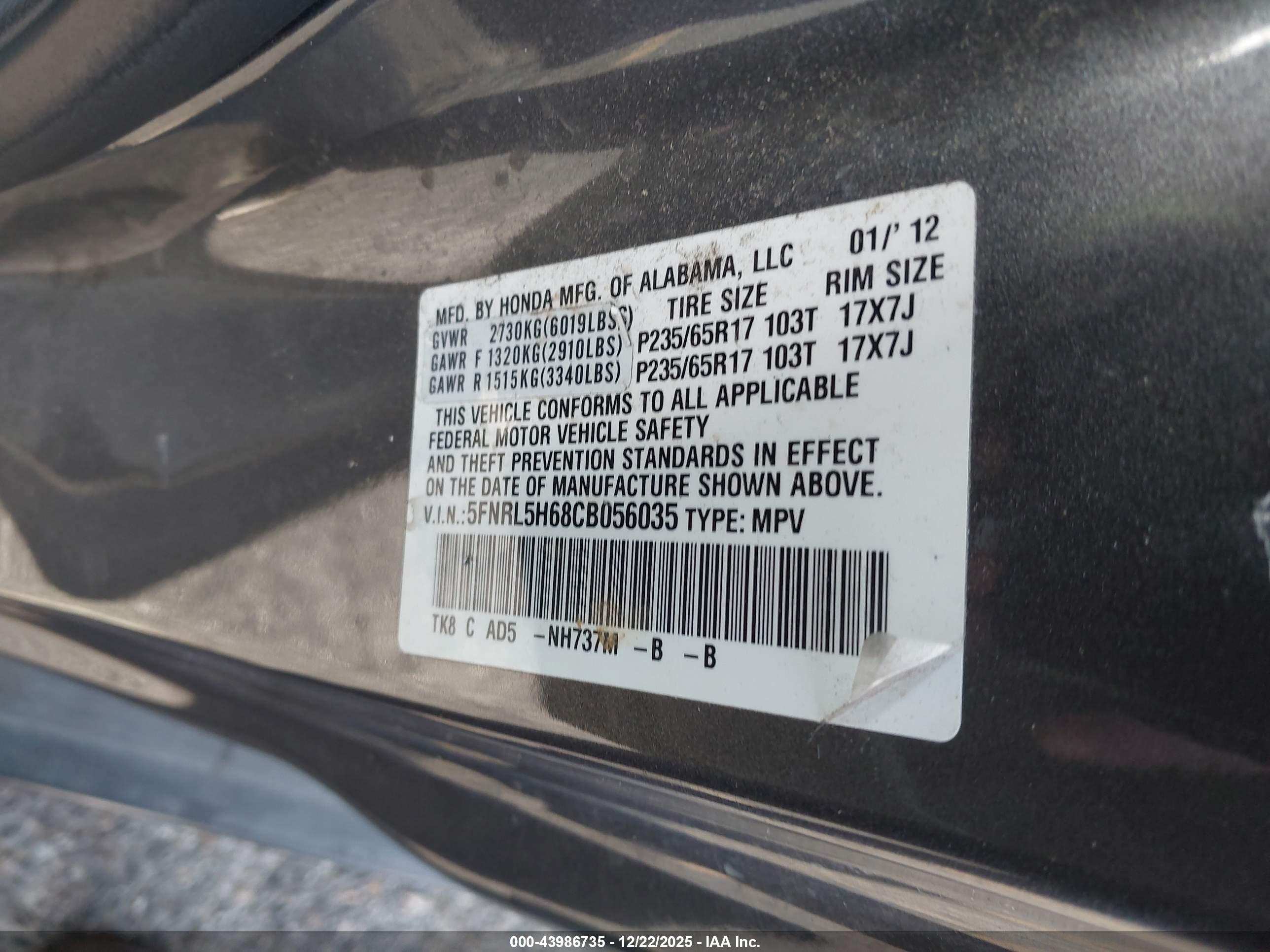 HONDA ODYSSEY image 9