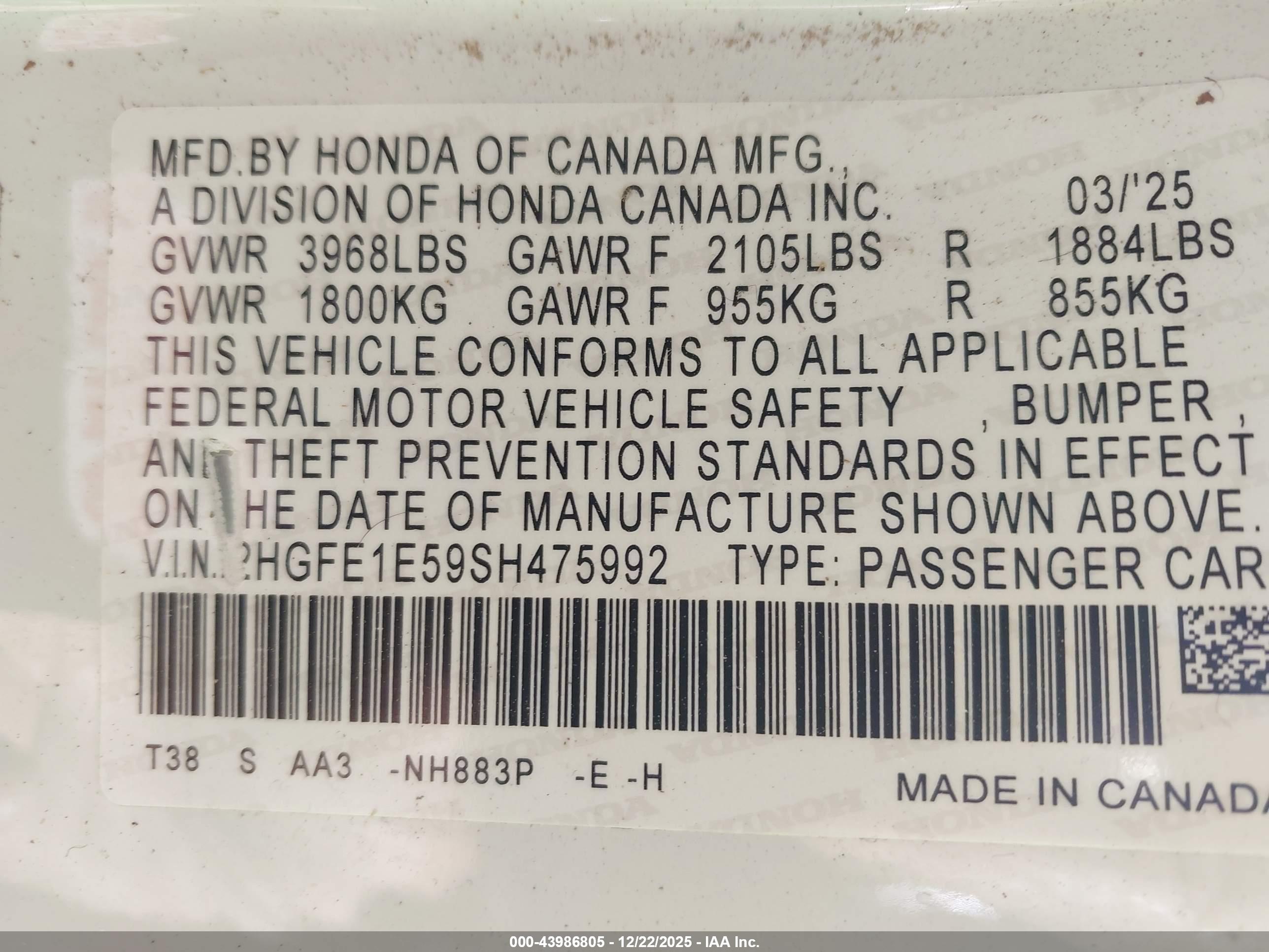 HONDA CIVIC image 9