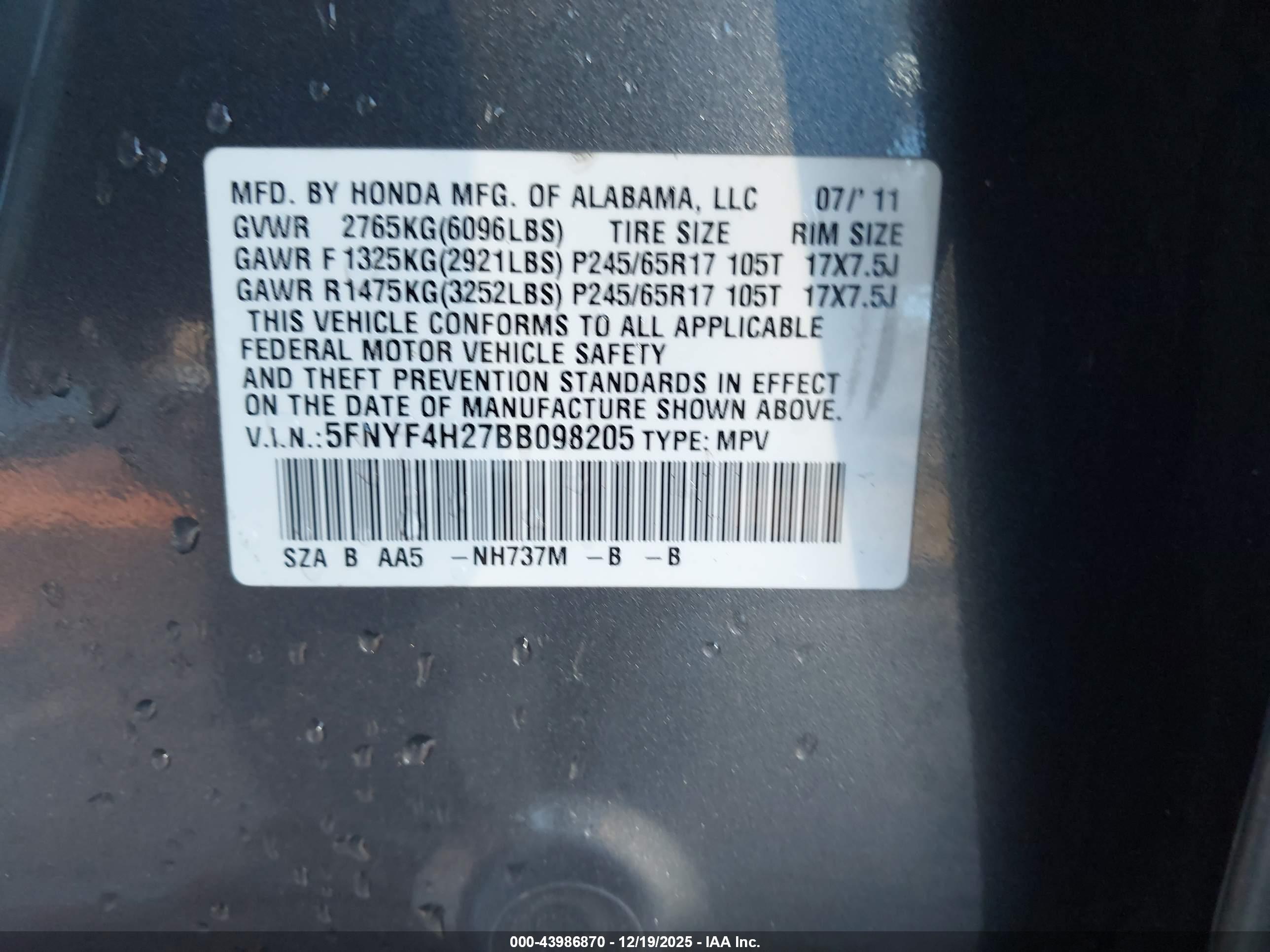HONDA PILOT image 9
