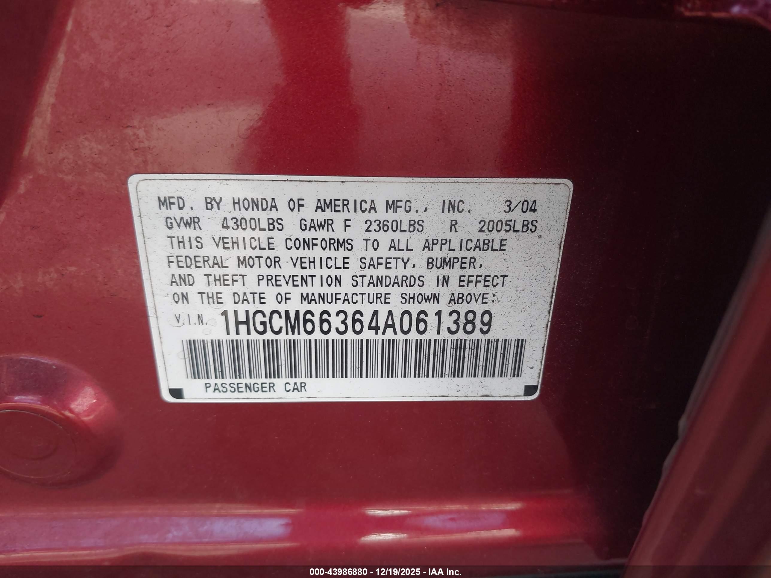 HONDA ACCORD image 9