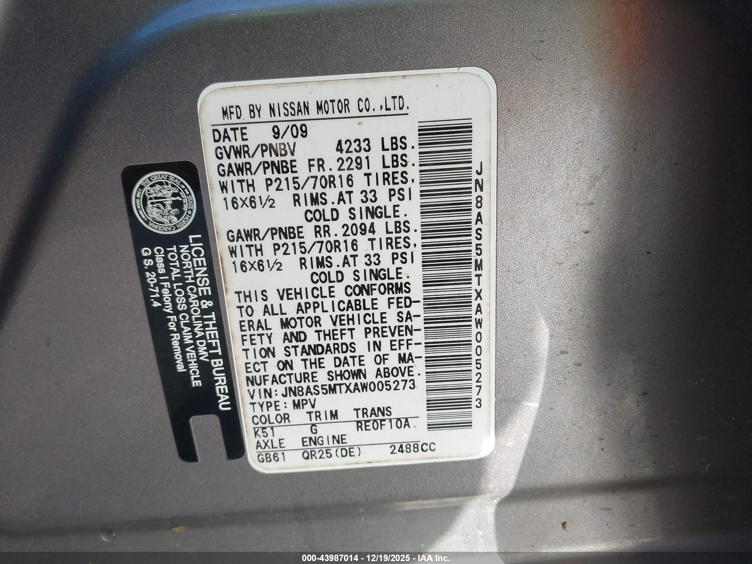 NISSAN ROGUE image 9