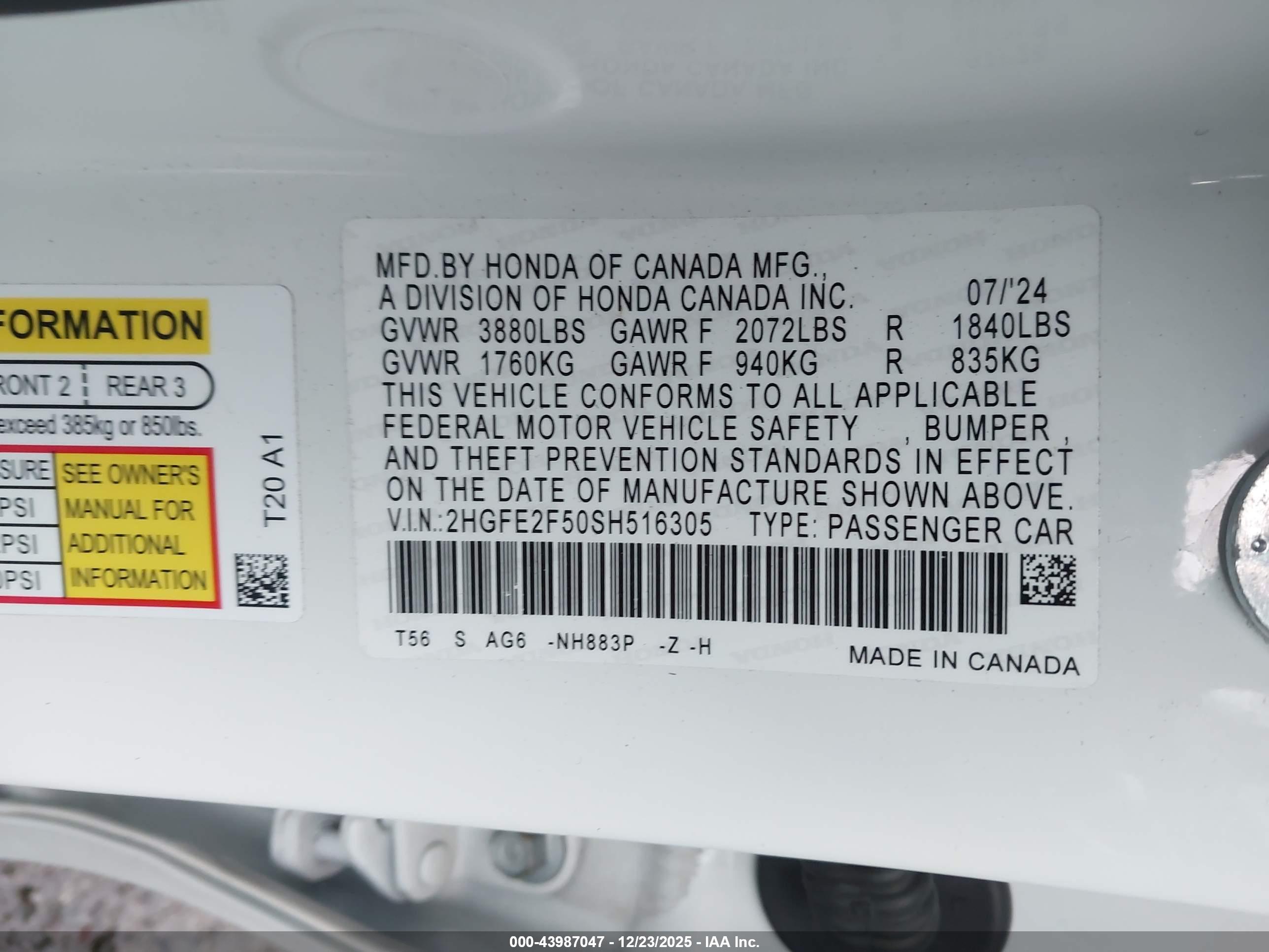 HONDA CIVIC image 9
