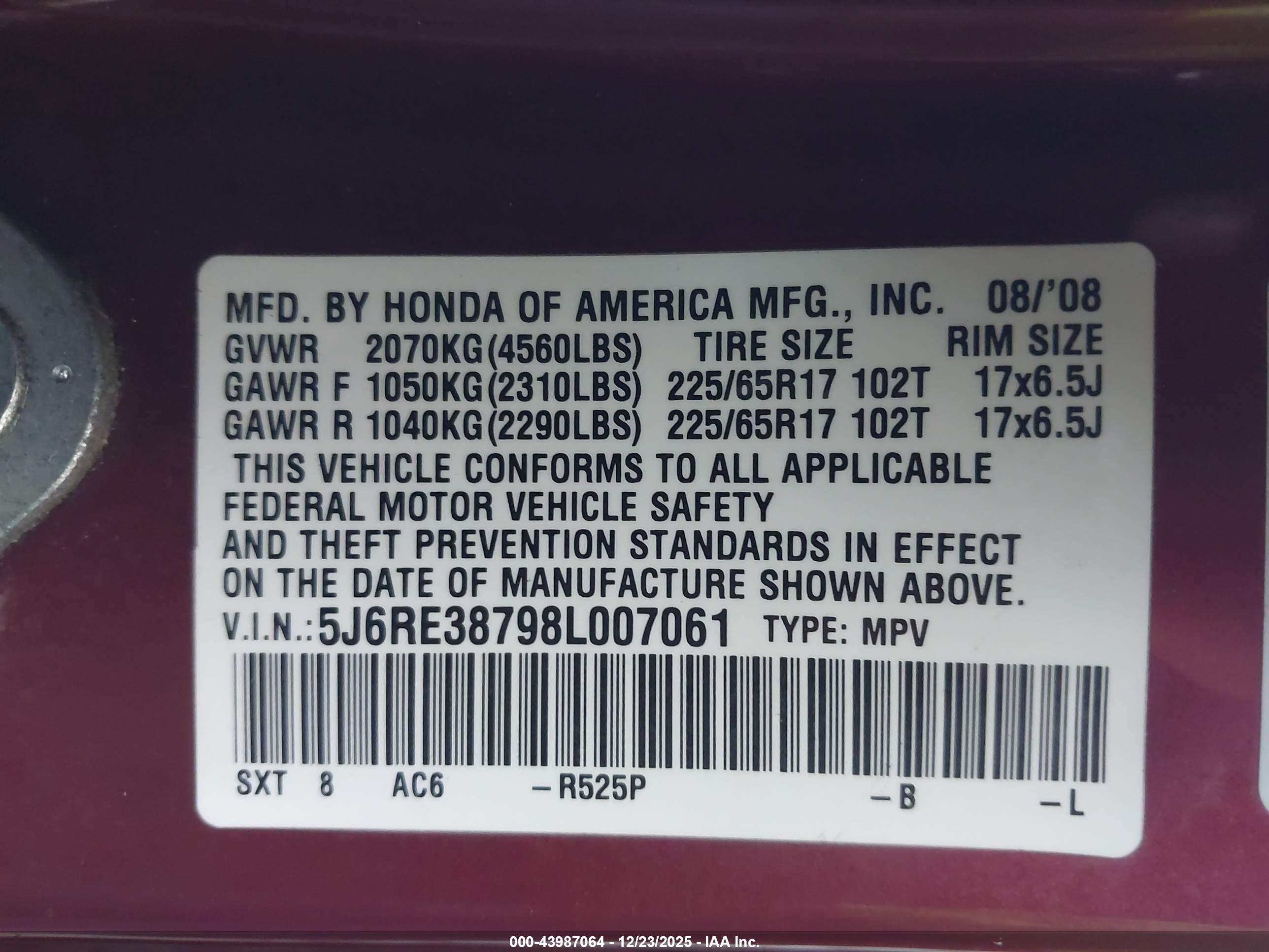 HONDA CR-V image 9