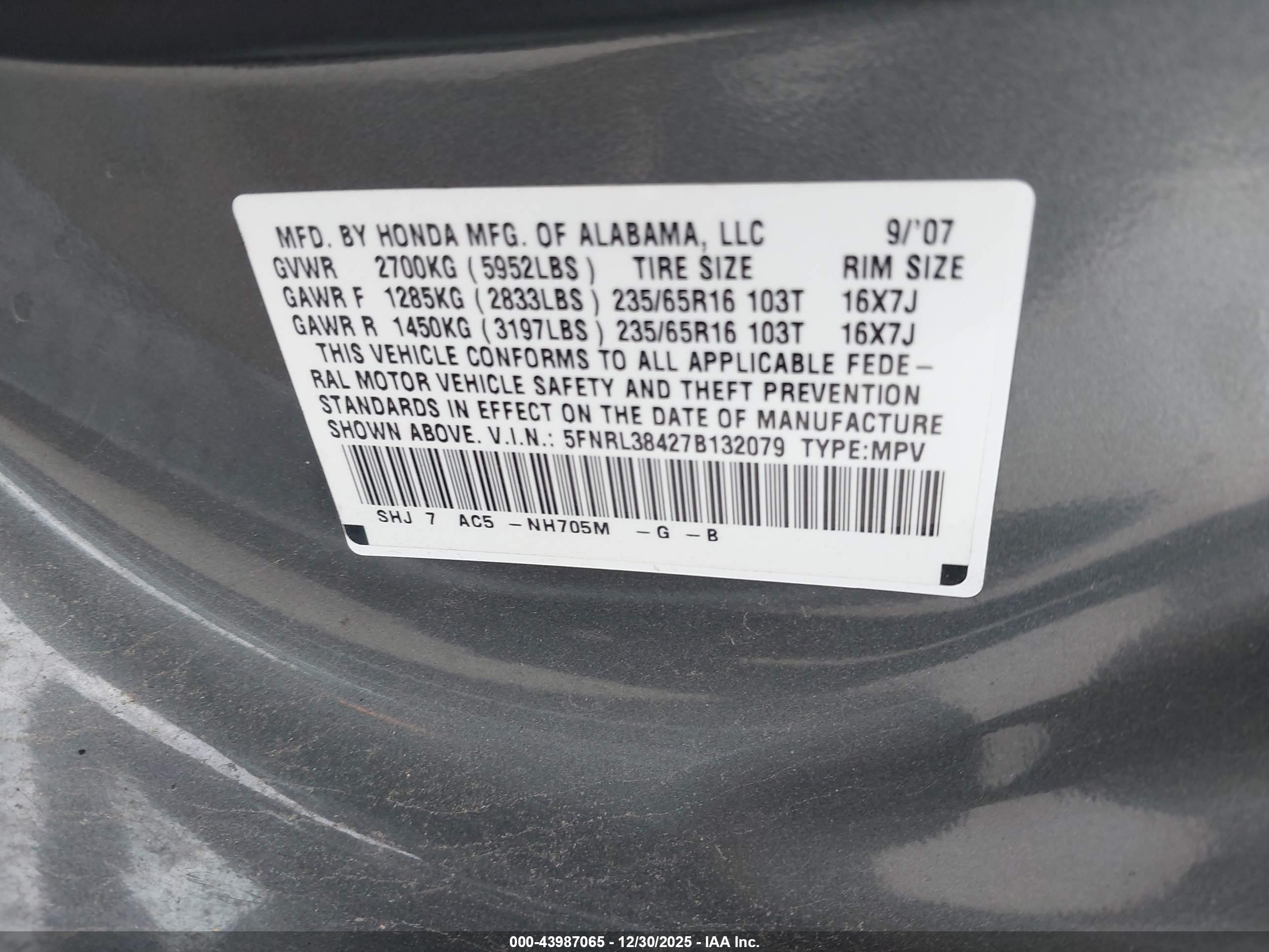 HONDA ODYSSEY image 9