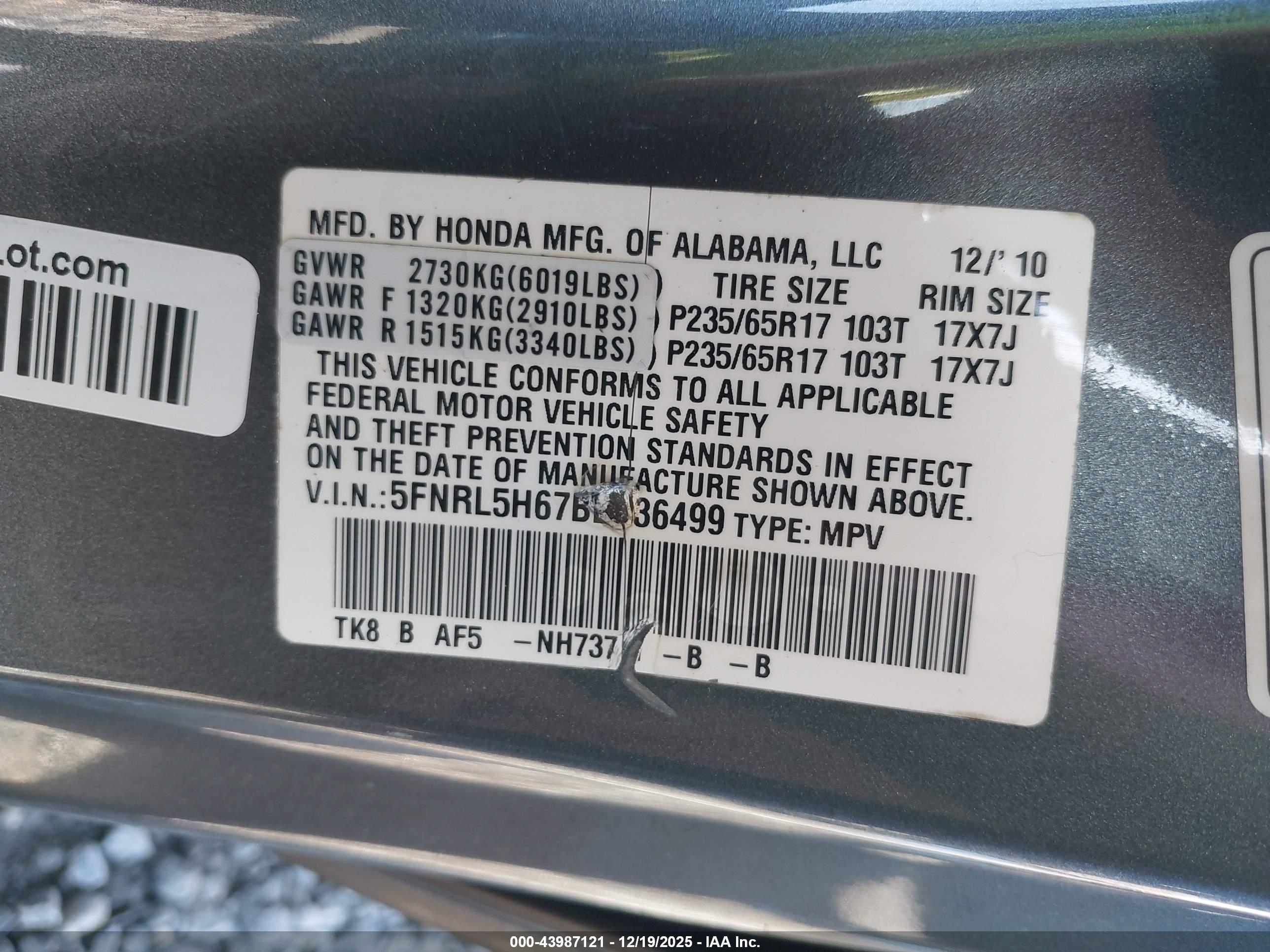HONDA ODYSSEY image 9