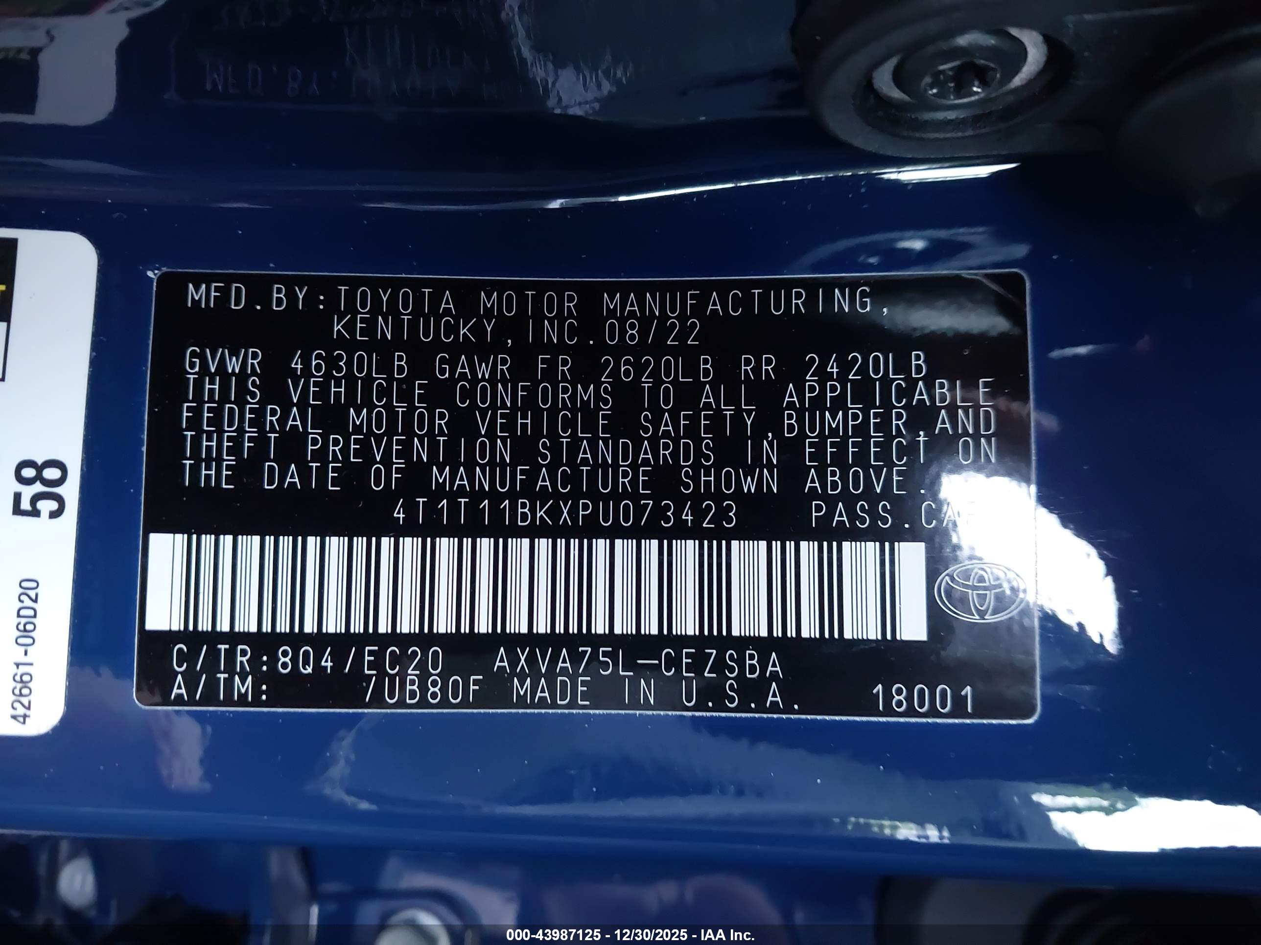 TOYOTA CAMRY image 9