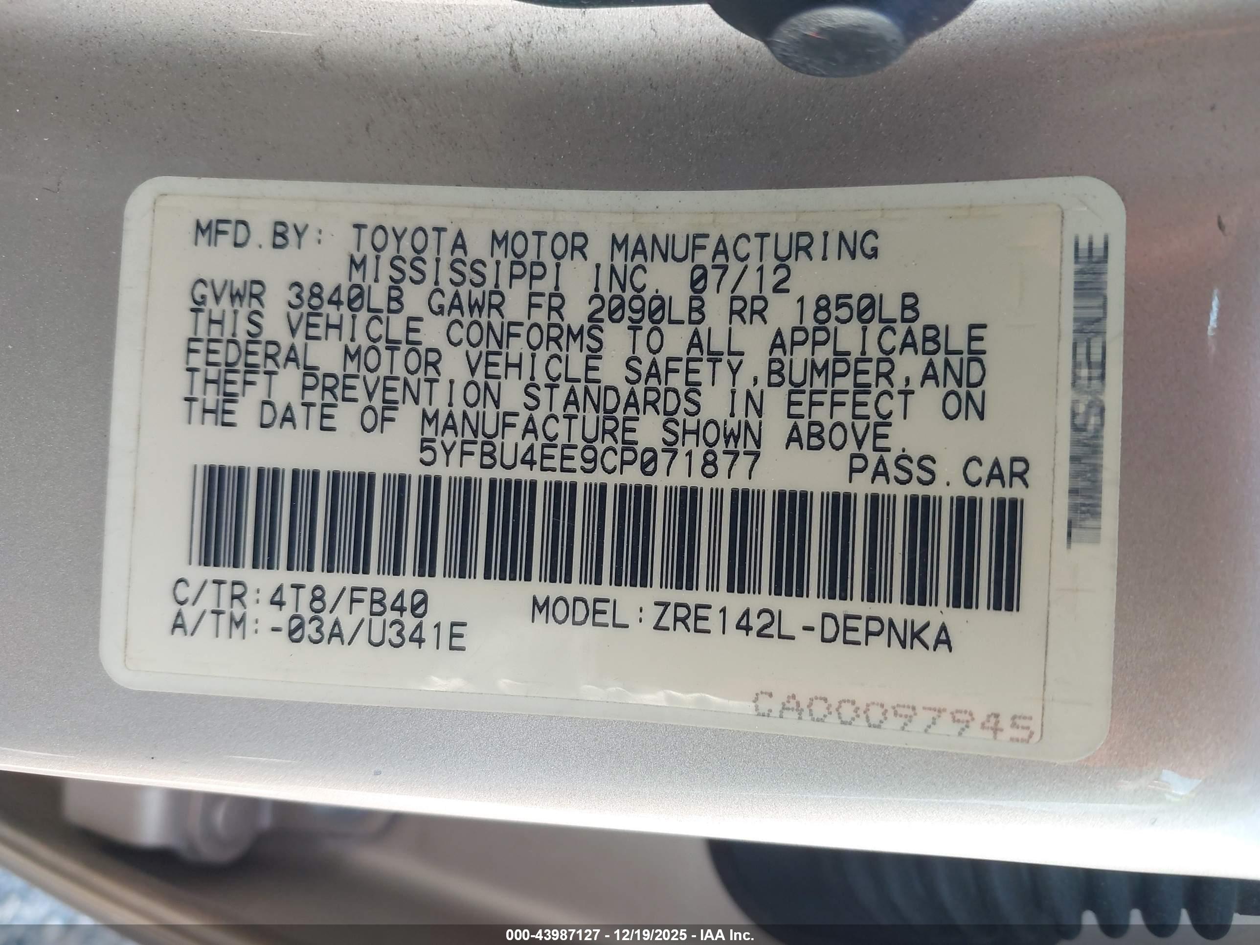TOYOTA COROLLA image 9