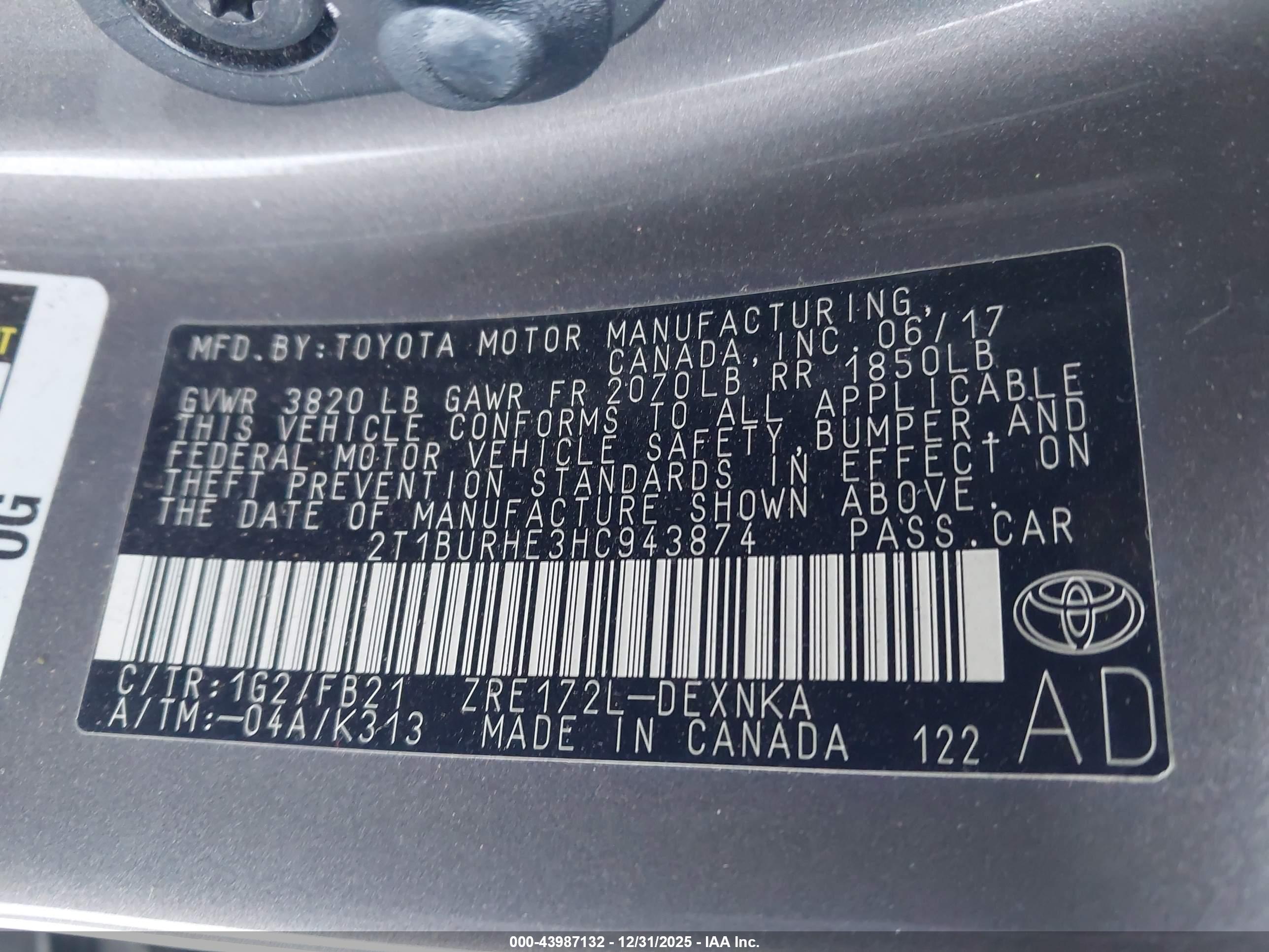 TOYOTA COROLLA image 9