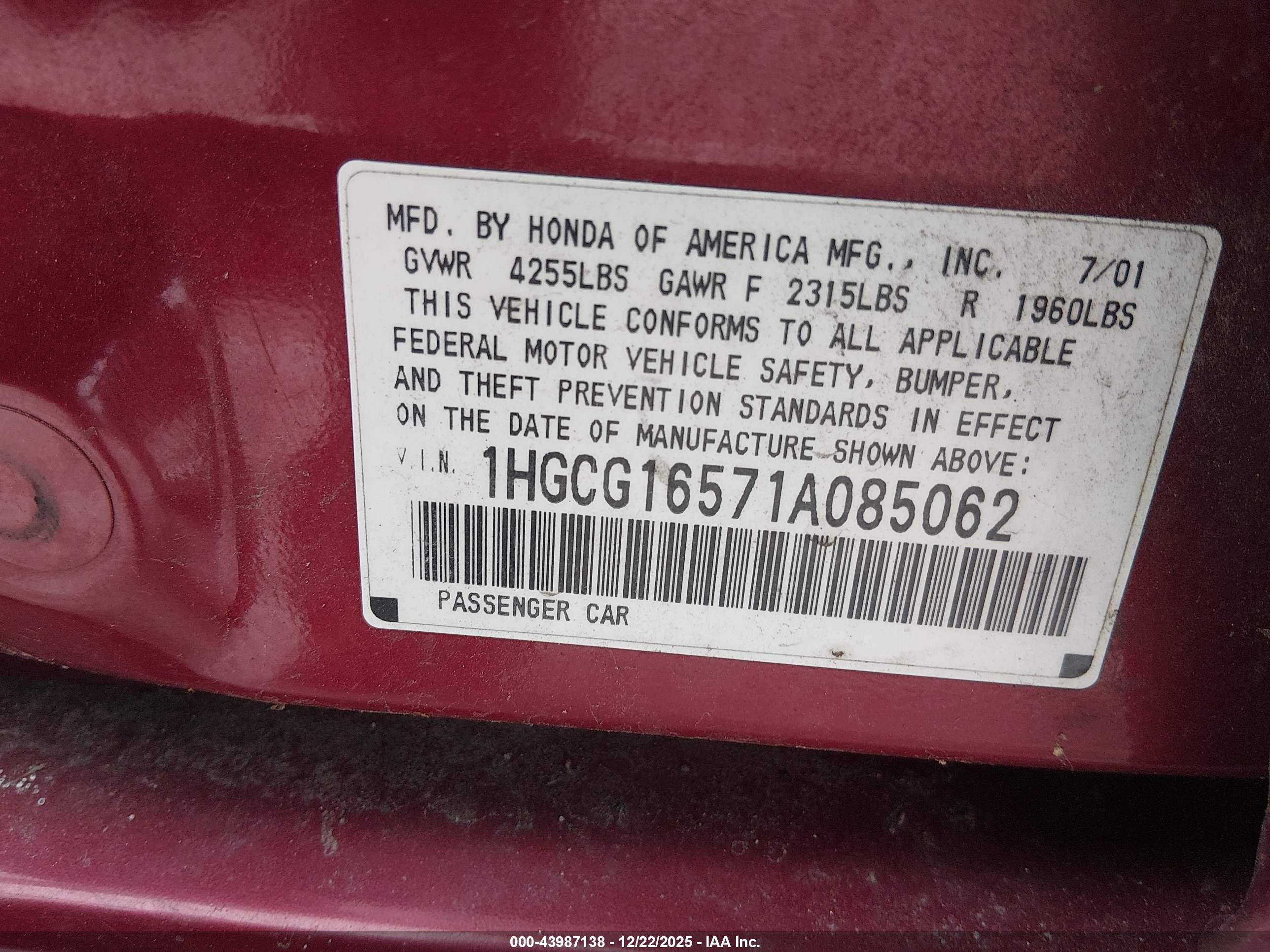 HONDA ACCORD image 9