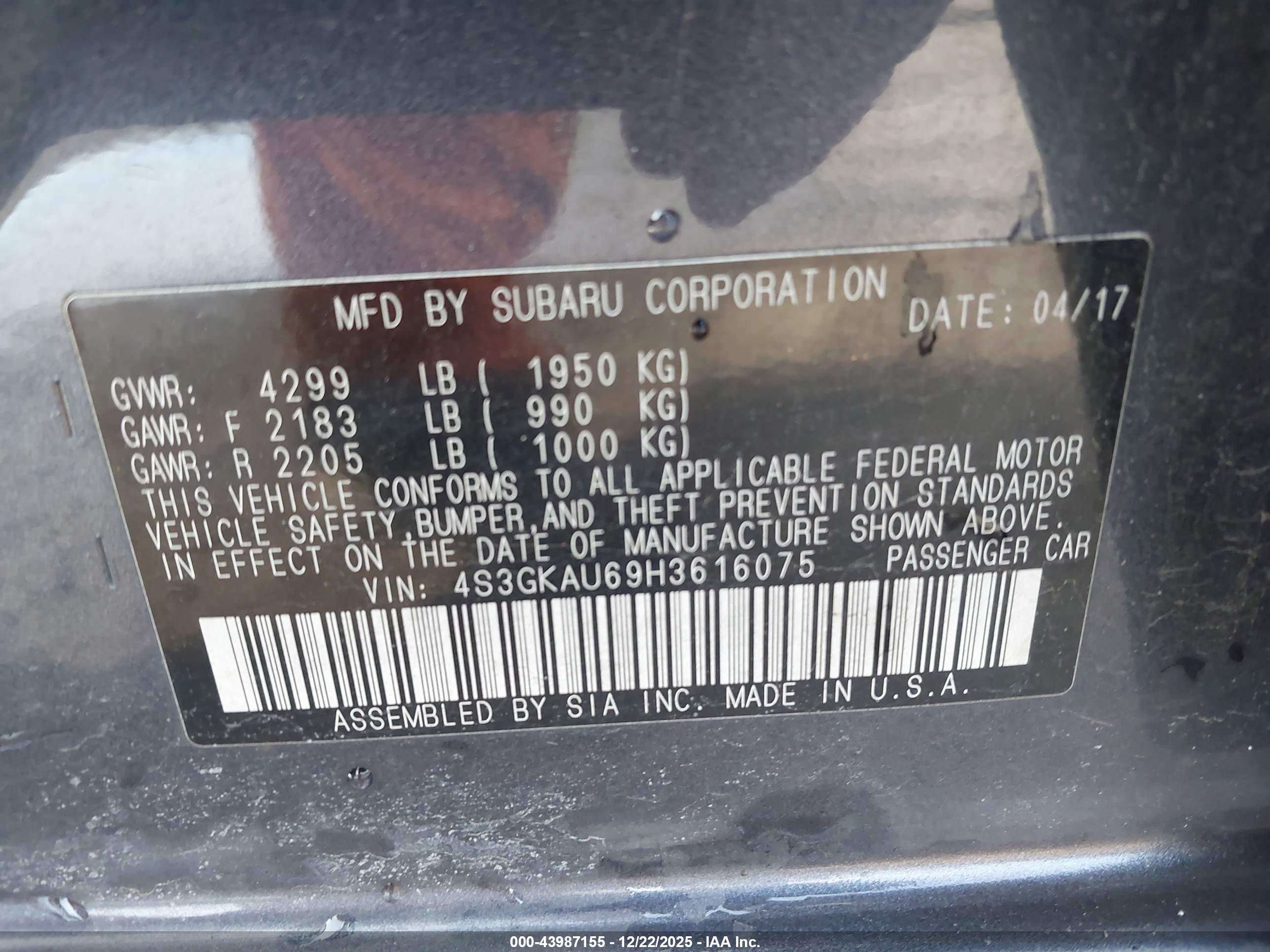 SUBARU IMPREZA image 9