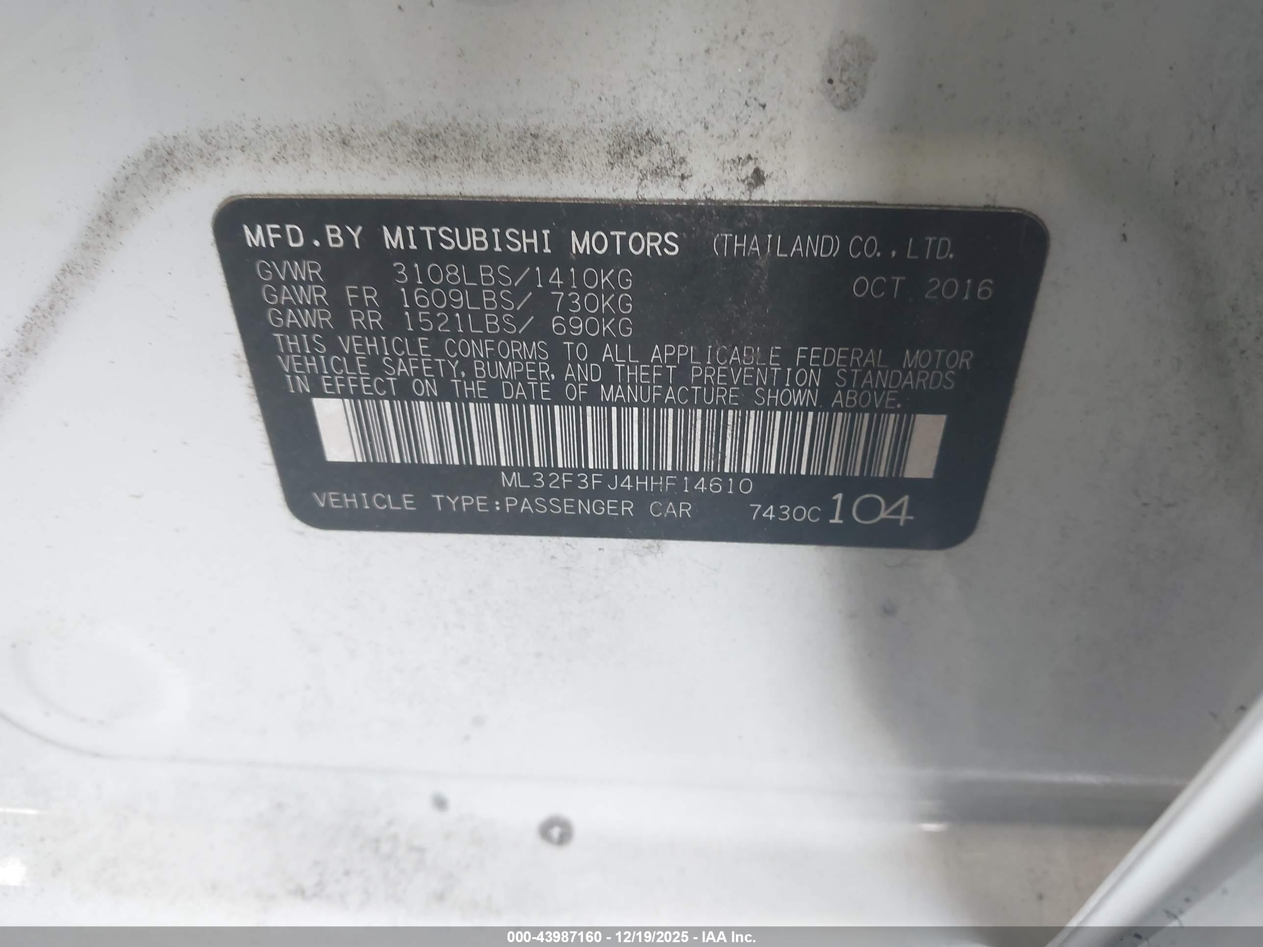 MITSUBISHI MIRAGE image 9