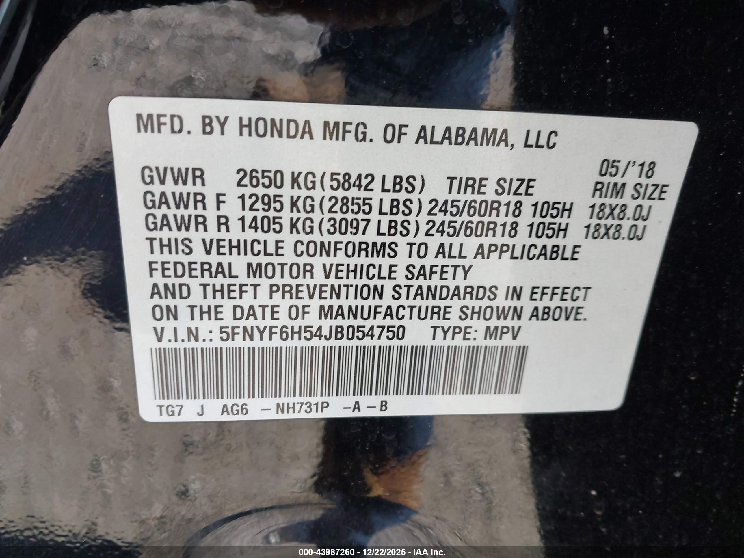 HONDA PILOT image 9