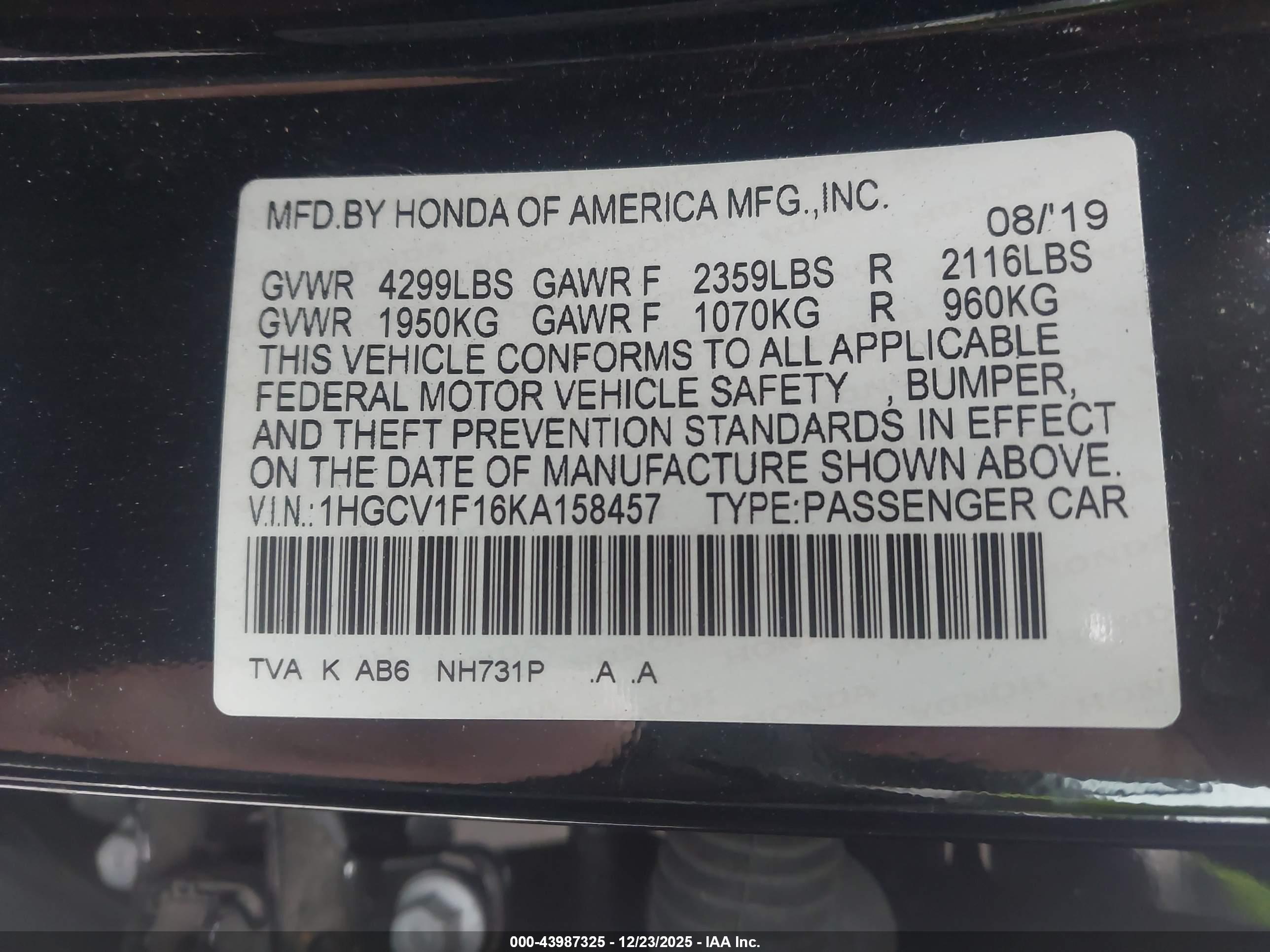 HONDA ACCORD image 9