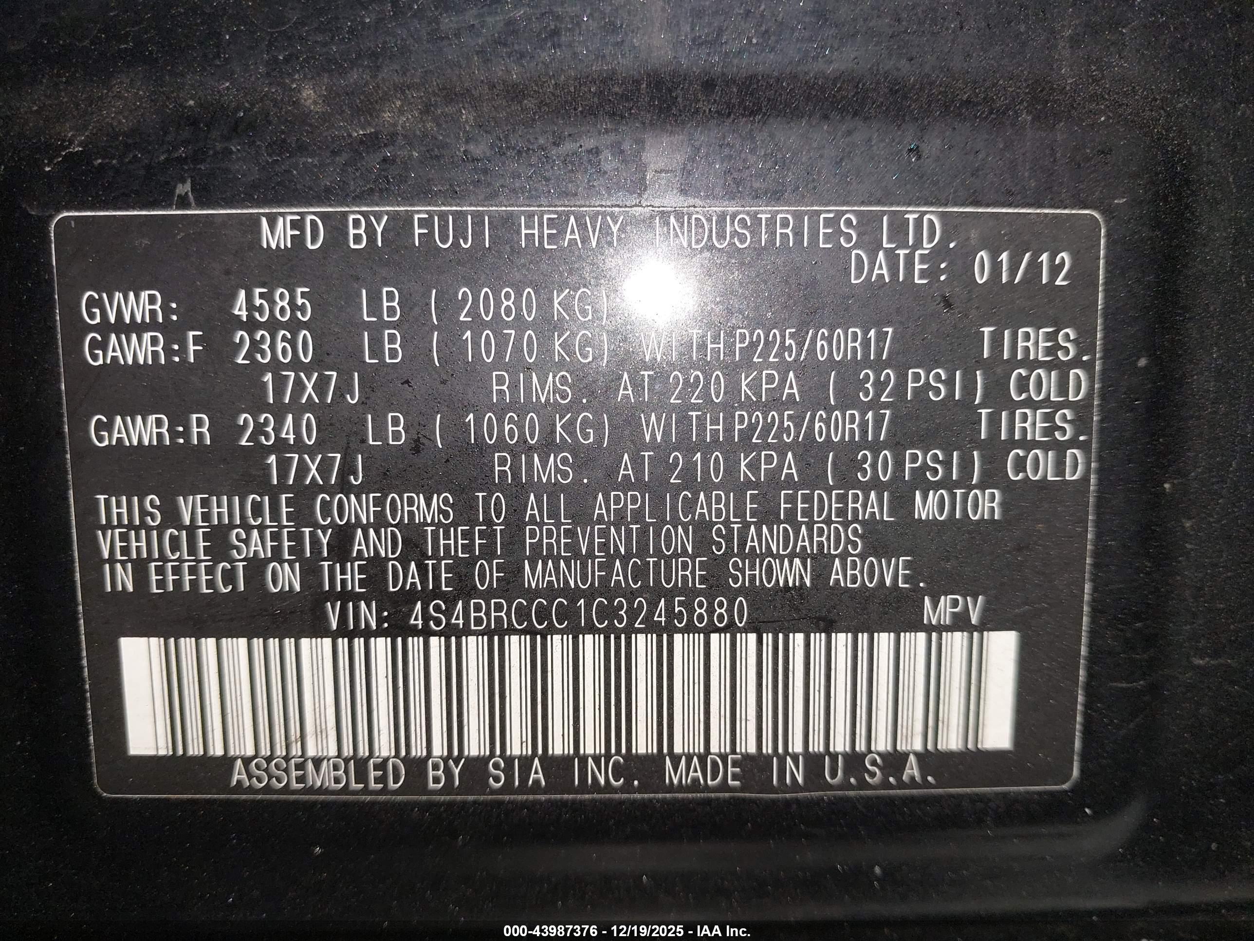 SUBARU OUTBACK image 9