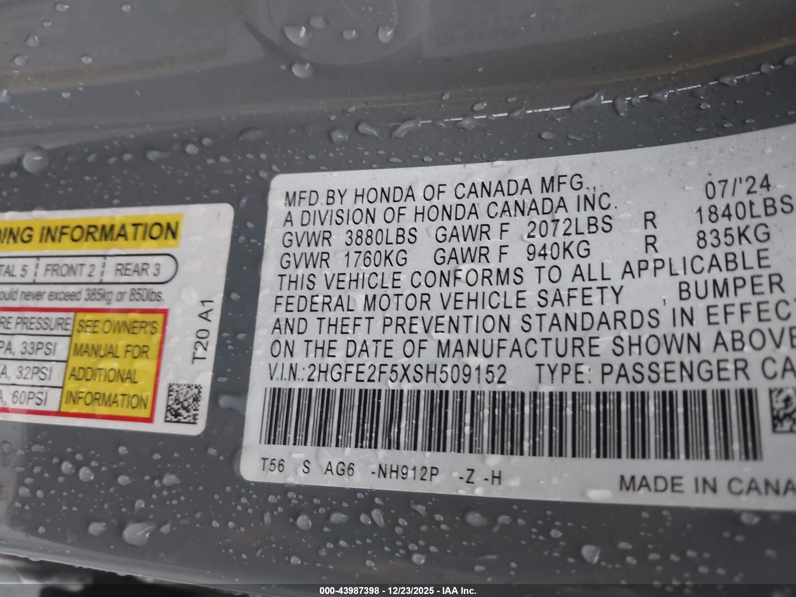 HONDA CIVIC image 9