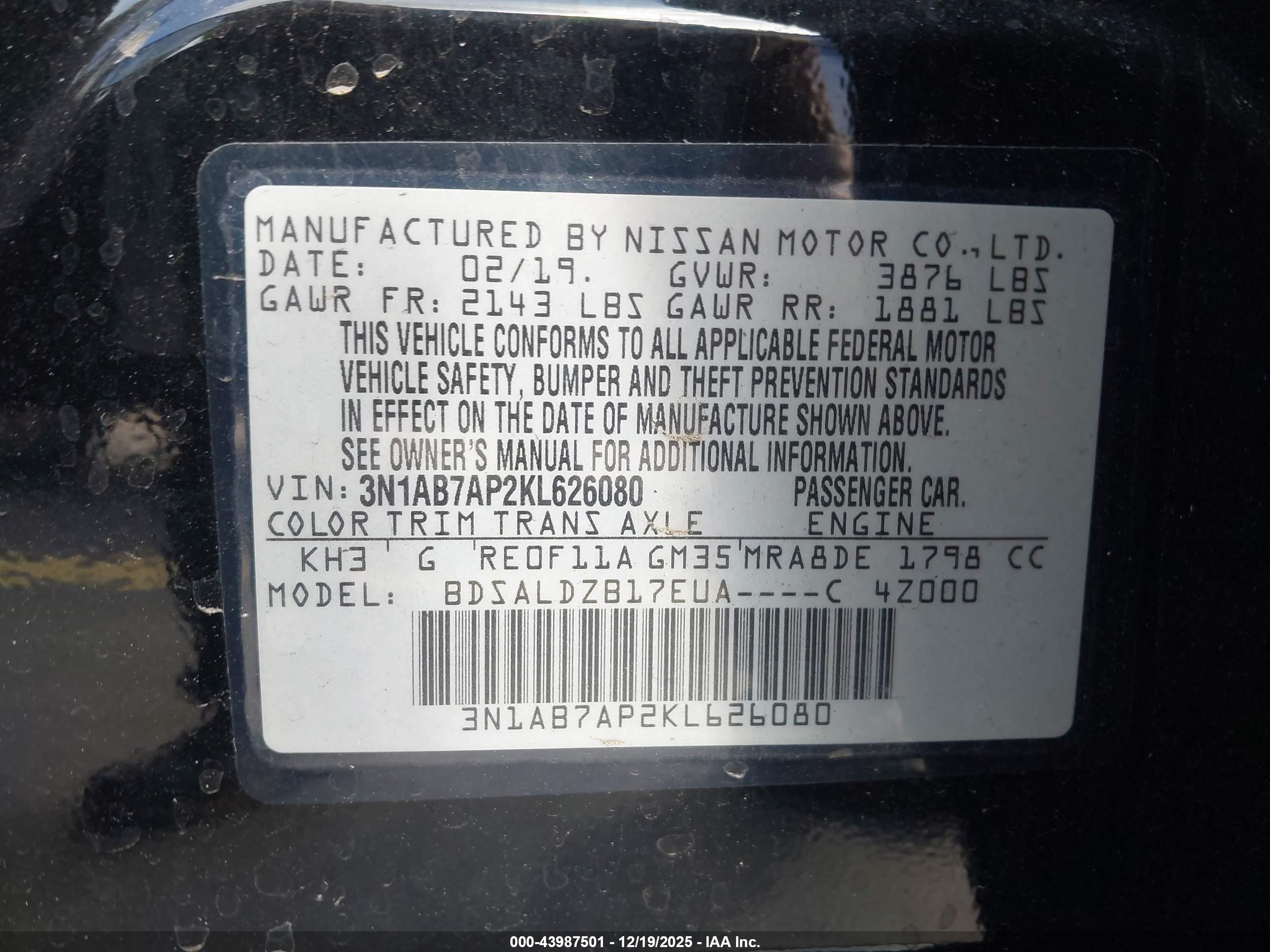 NISSAN SENTRA image 9